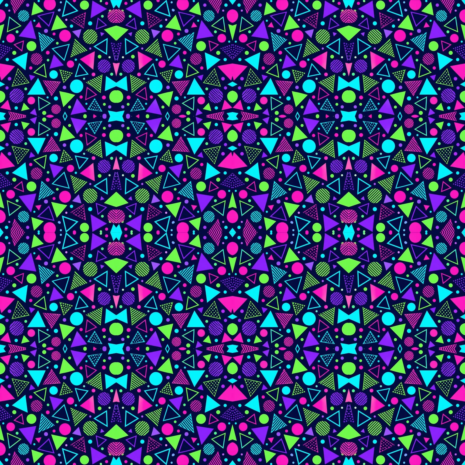 Neon Seamless Pattern Set for Procreate & Canva preview