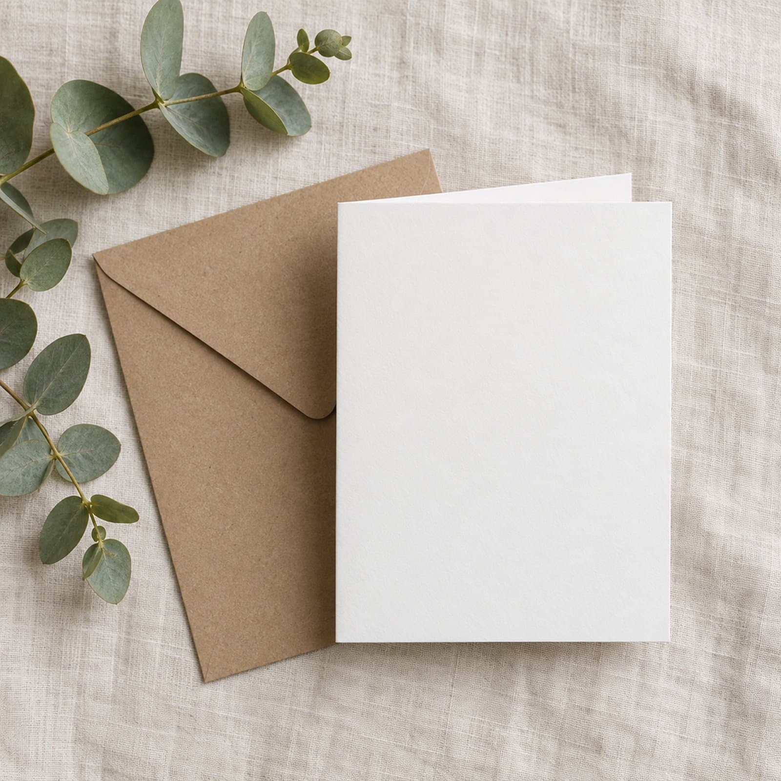 Blank Greeting Card & Stationery Mockups, 6 Flat Lay Scenes preview