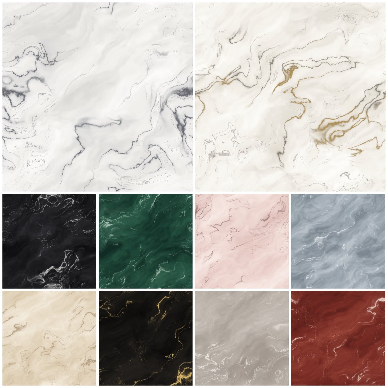 Seamless Marble Textures: 10 Digital Marble Backgrounds, JPG preview