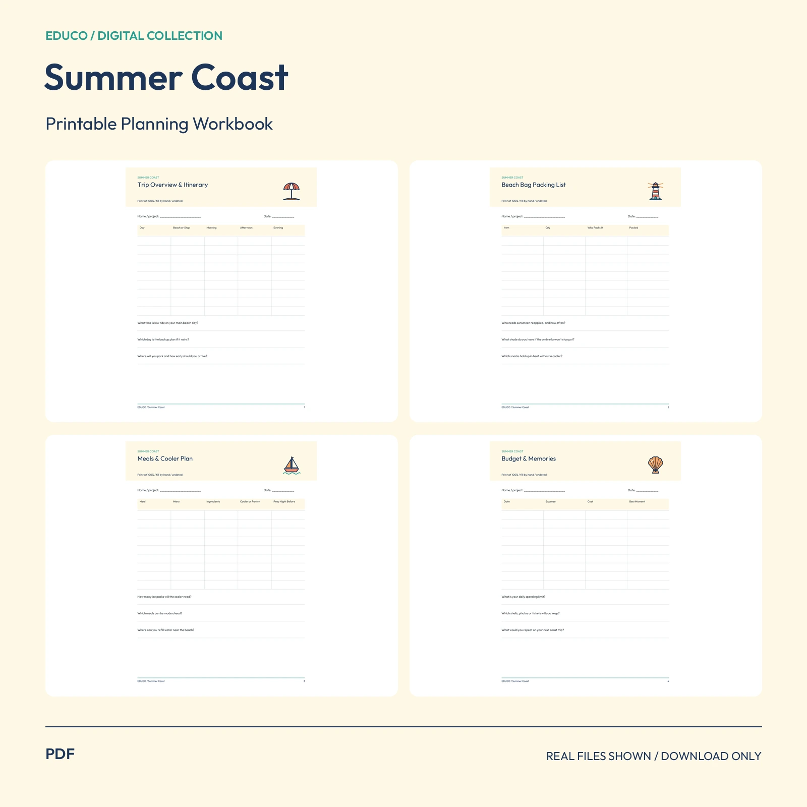 Summer Coast - Summer Beach Trip Planner preview