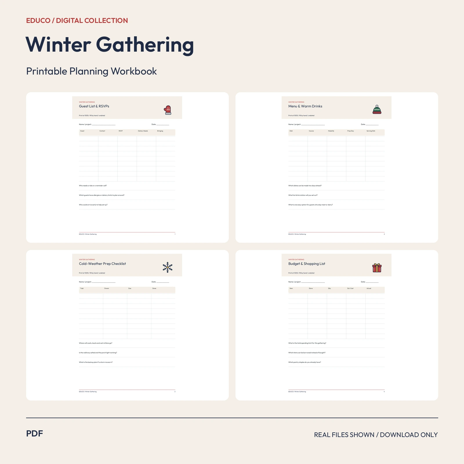 Winter Gathering - Winter Gathering Host Planner preview