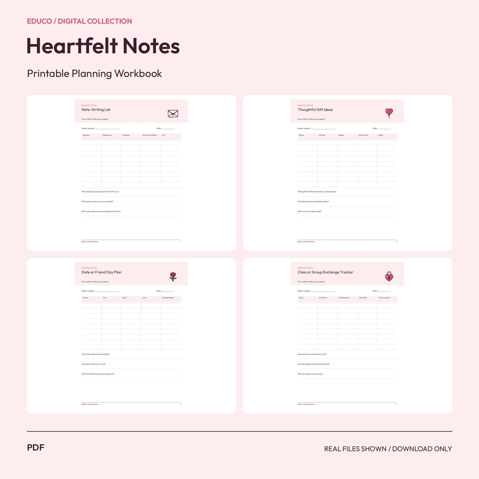 Heartfelt Notes - Heartfelt Notes Celebration Planner preview