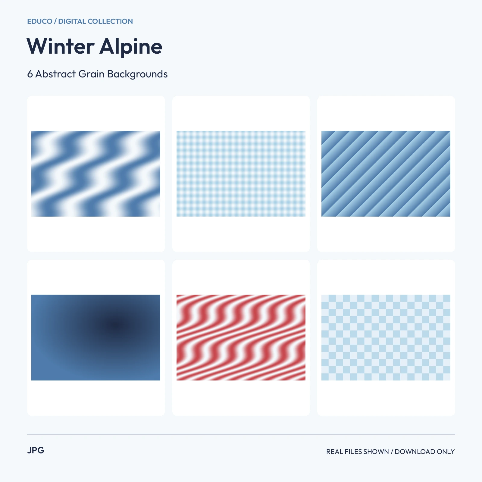 Winter Alpine - 6 Abstract Grain Backgrounds preview