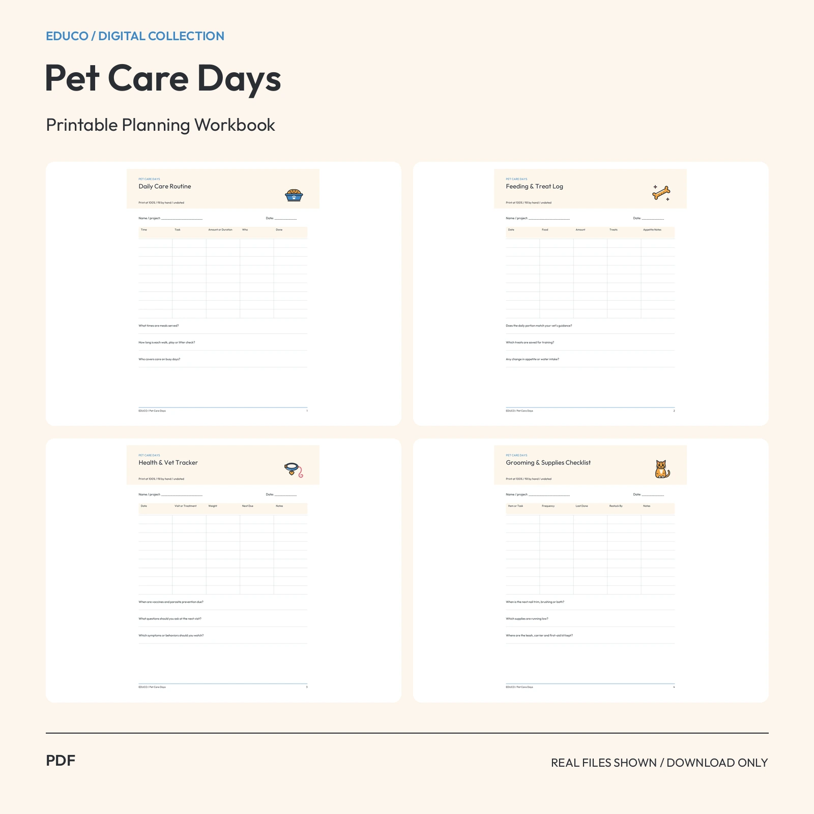 Pet Care Days - Pet Care Routine Planner preview