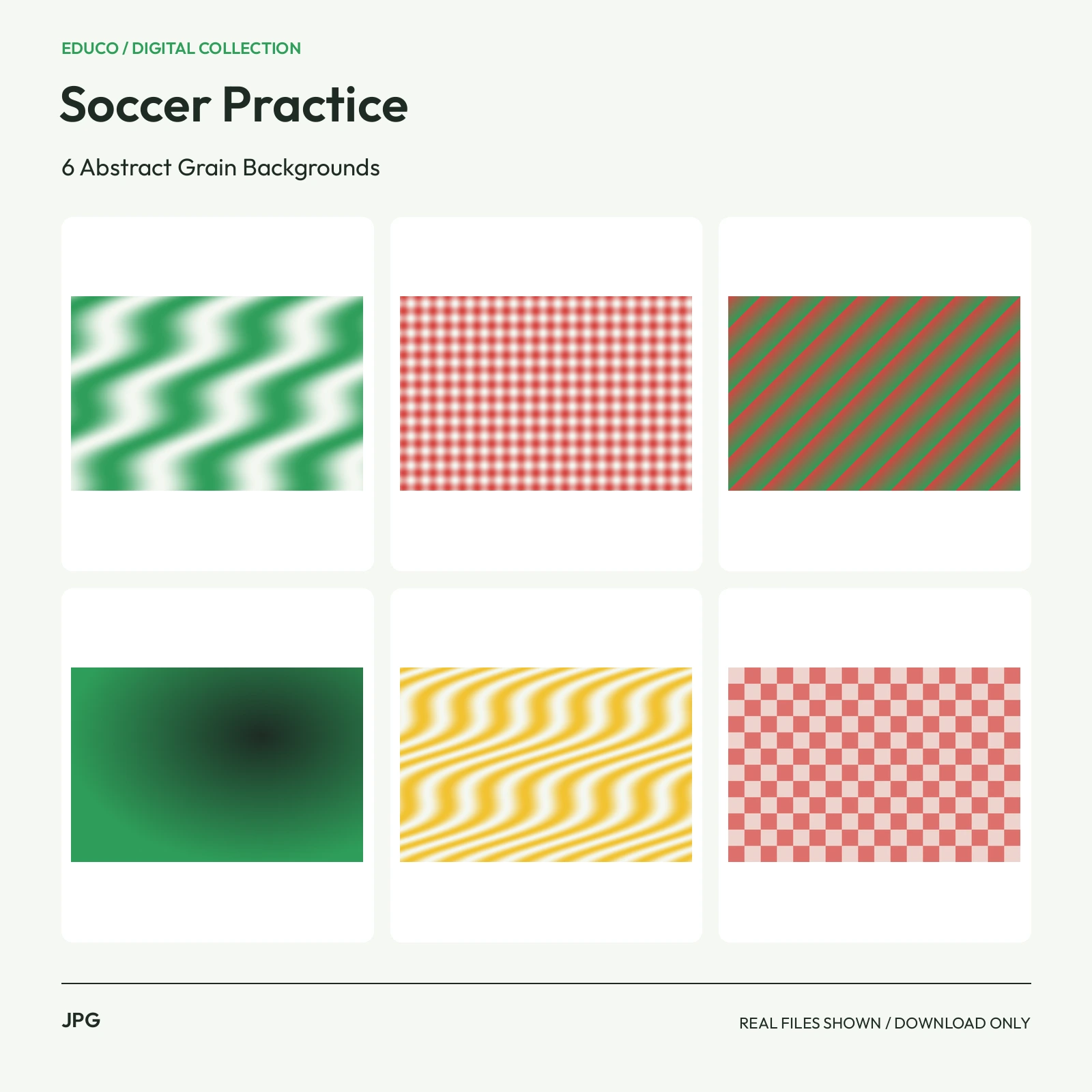 Soccer Practice - 6 Abstract Grain Backgrounds preview