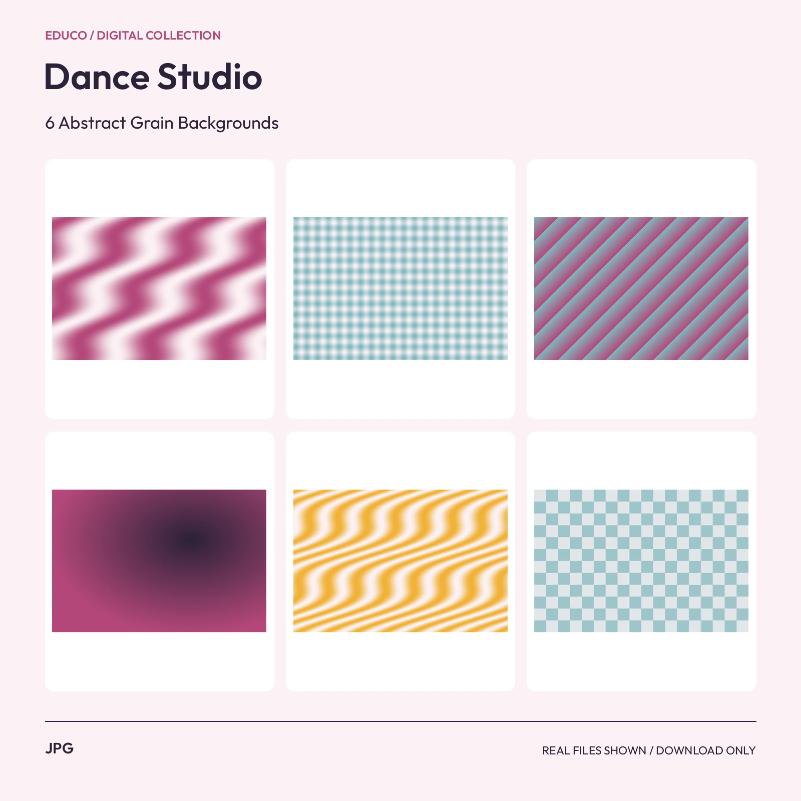 Dance Studio - 6 Abstract Grain Backgrounds preview