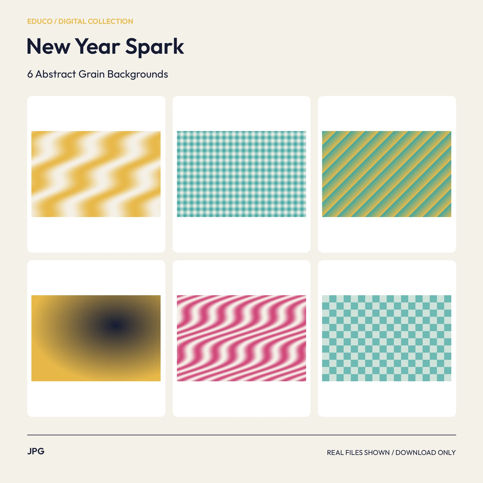 New Year Spark - 6 Abstract Grain Backgrounds preview