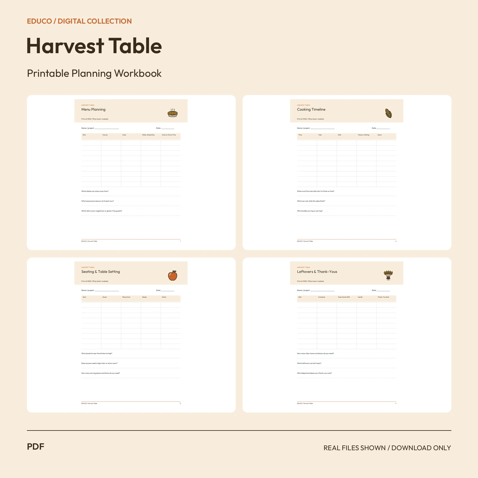 Harvest Table - Harvest Table Feast Planner preview