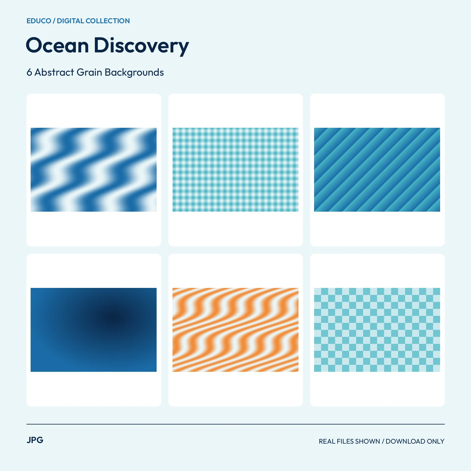 Ocean Discovery - 6 Abstract Grain Backgrounds preview