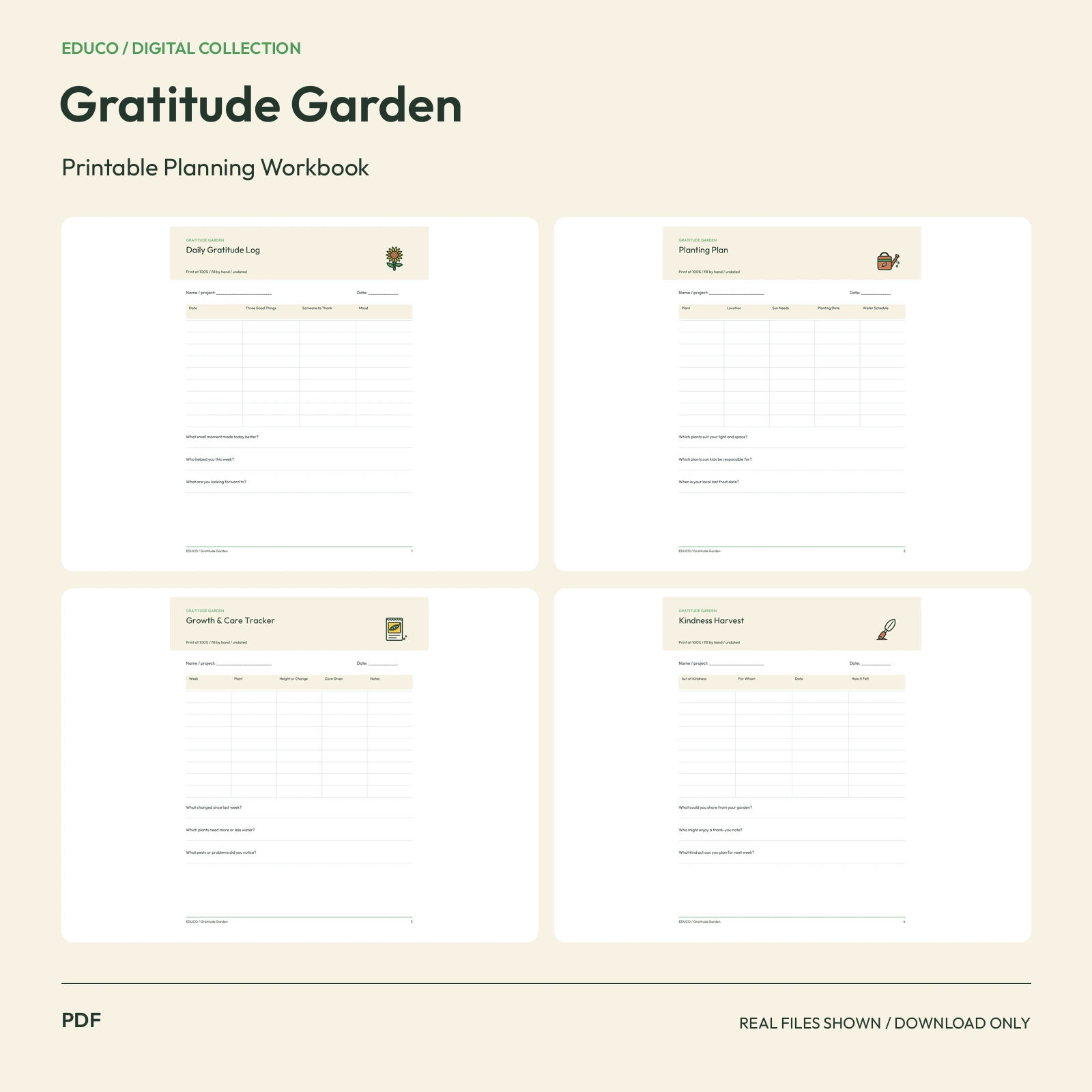 Gratitude Garden - Gratitude Garden Journal & Planting Planner preview