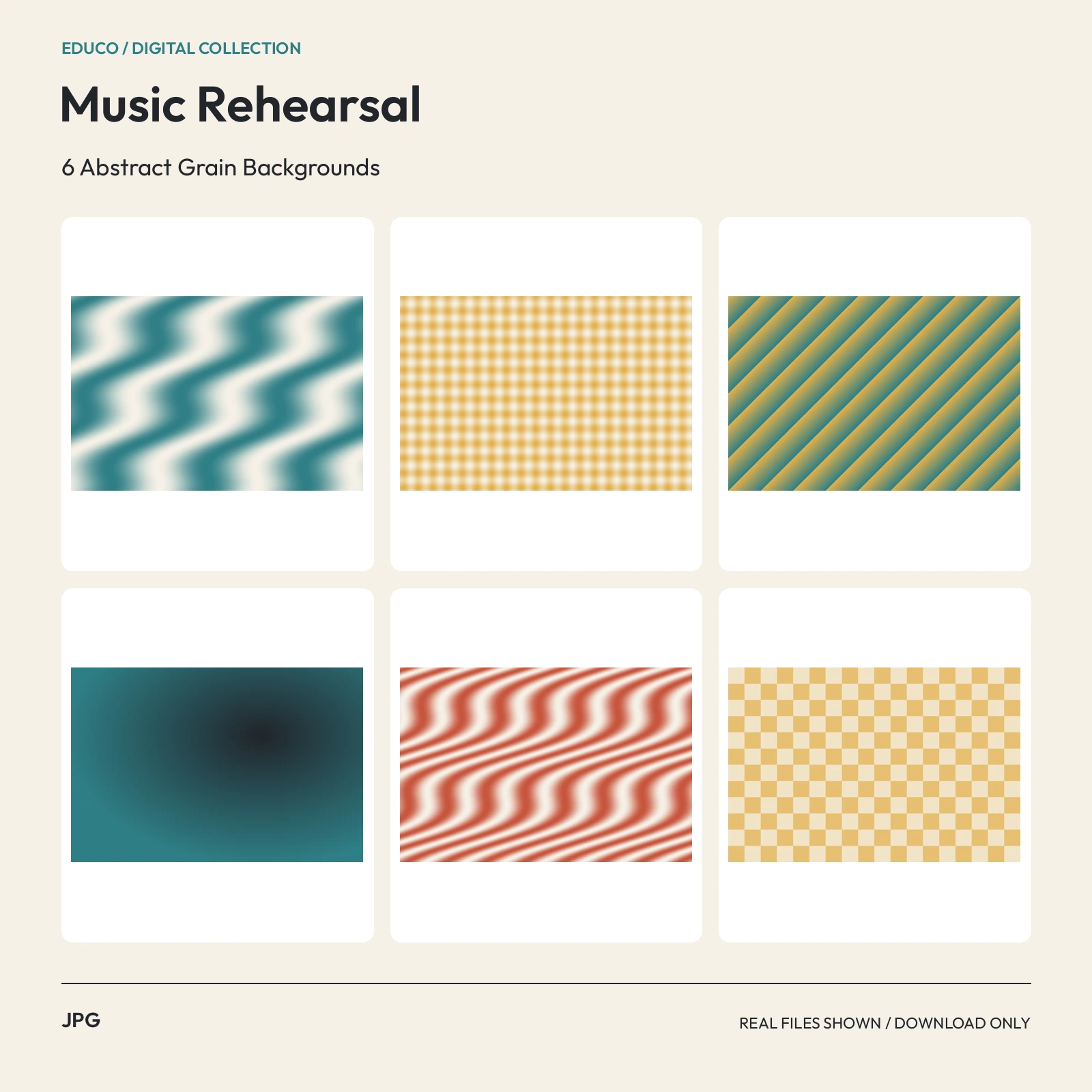 Music Rehearsal - 6 Abstract Grain Backgrounds preview