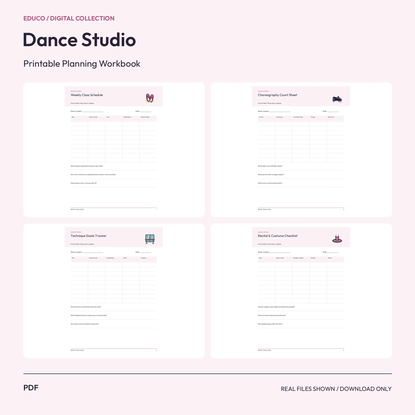 Dance Studio - Dance Class & Recital Planner preview