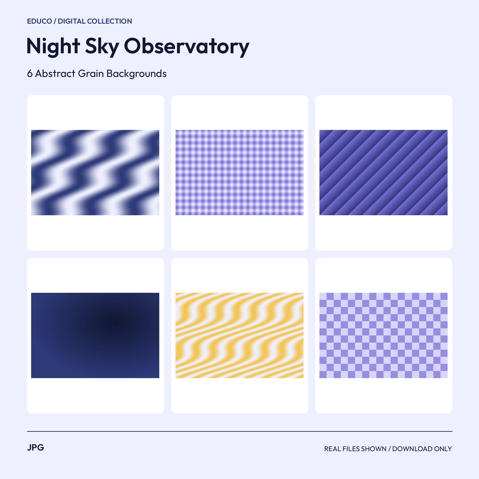 Night Sky Observatory - 6 Abstract Grain Backgrounds preview