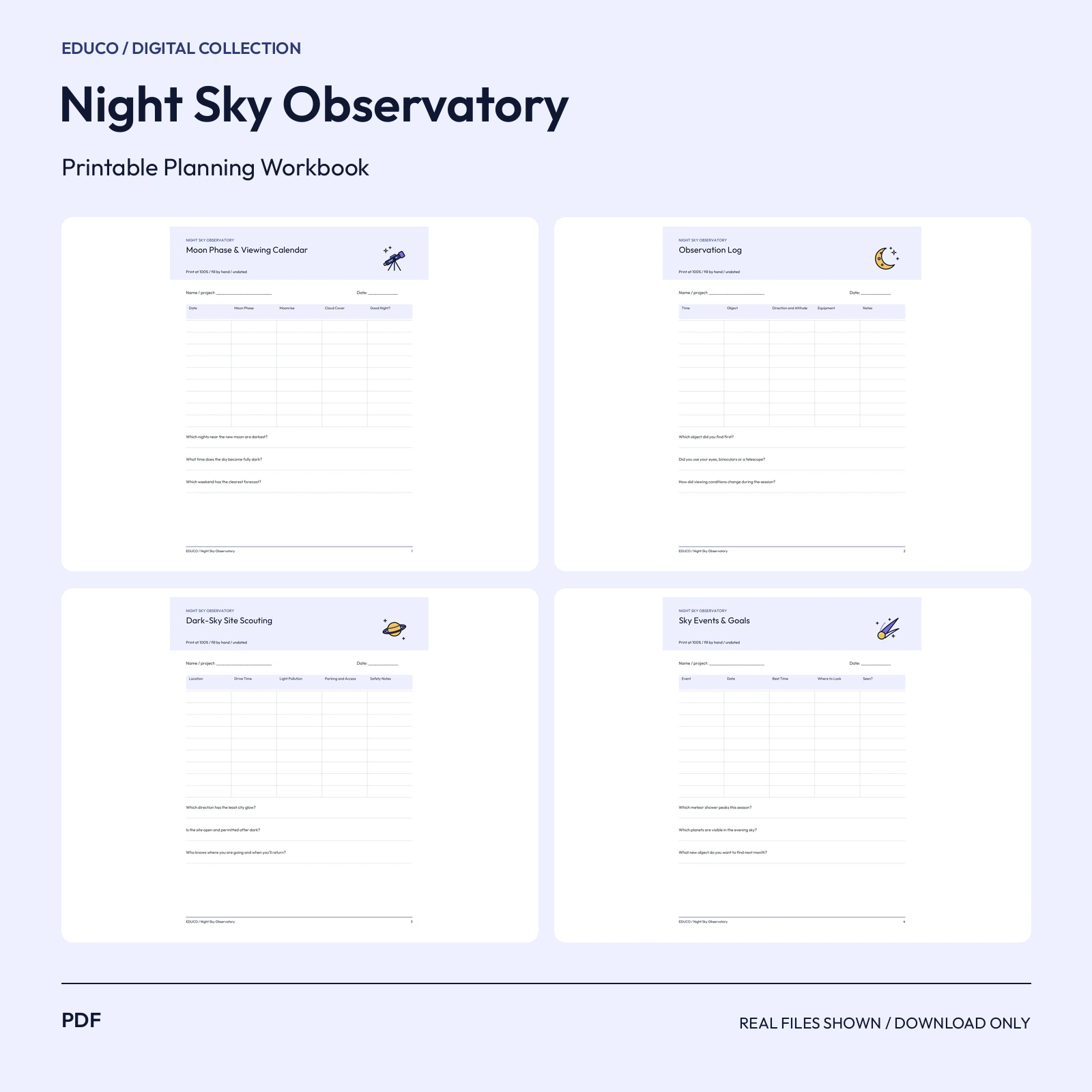 Night Sky Observatory - Stargazing Observation Planner preview