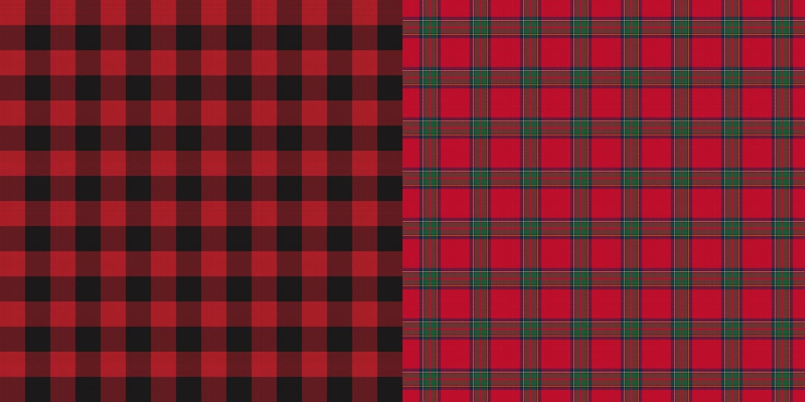 Buffalo Check & Tartan Plaid Digital Paper, 12 Seamless Sheets, preview 4 of 4
