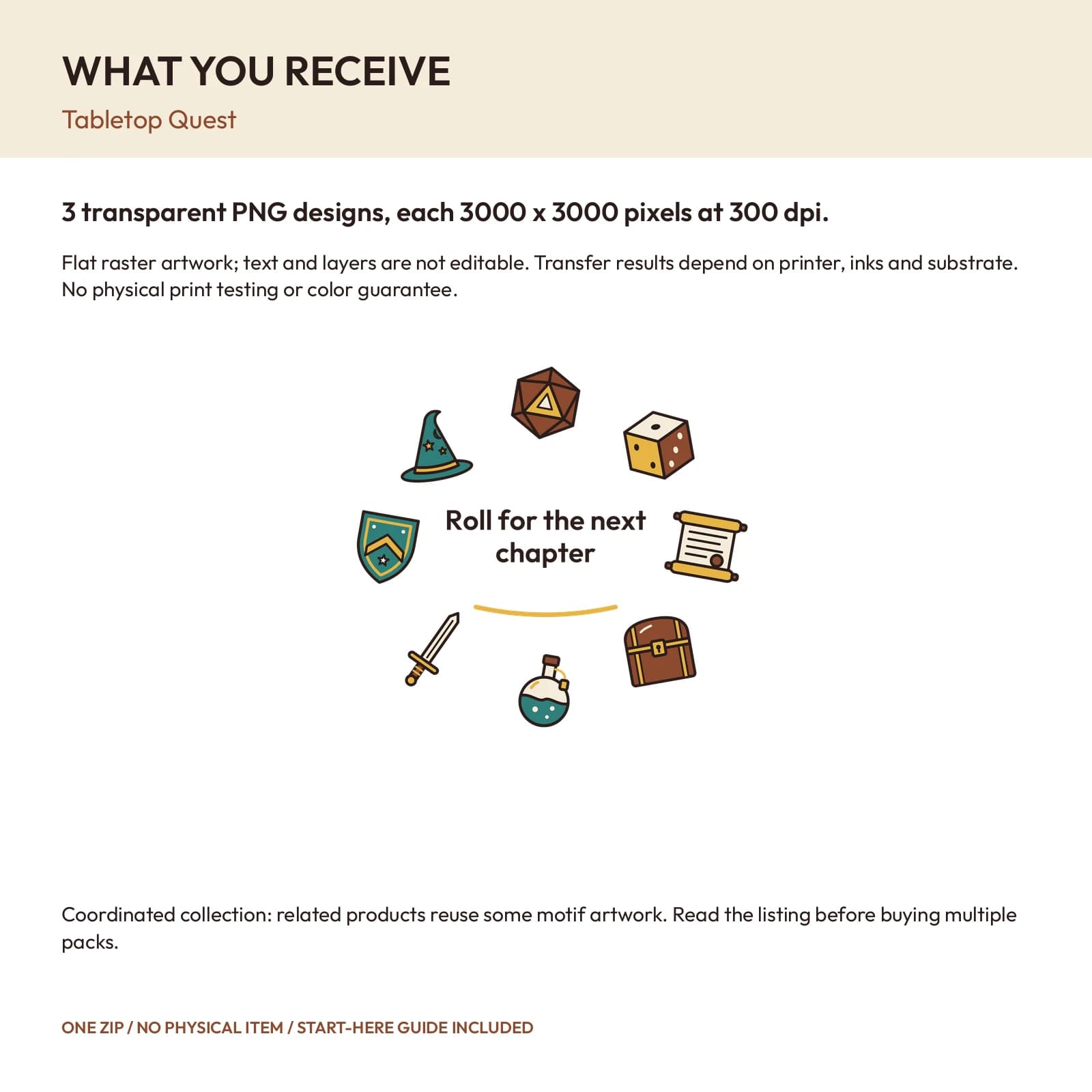 Tabletop Quest - 3 Transparent PNG Compositions, preview 2 of 2