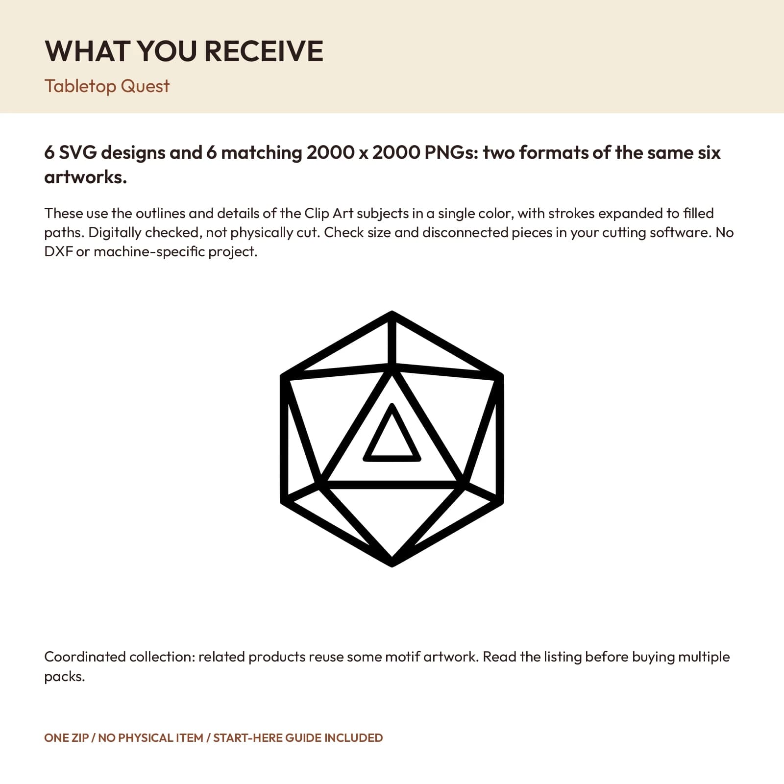 Tabletop Quest - 6 Single-Layer SVG Designs, preview 2 of 2
