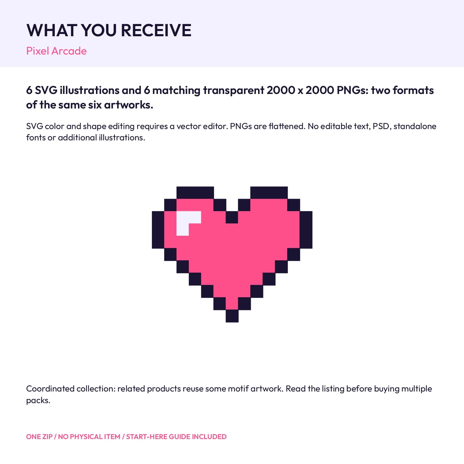 Pixel Arcade - 6 Color Illustrations, preview 2 of 2