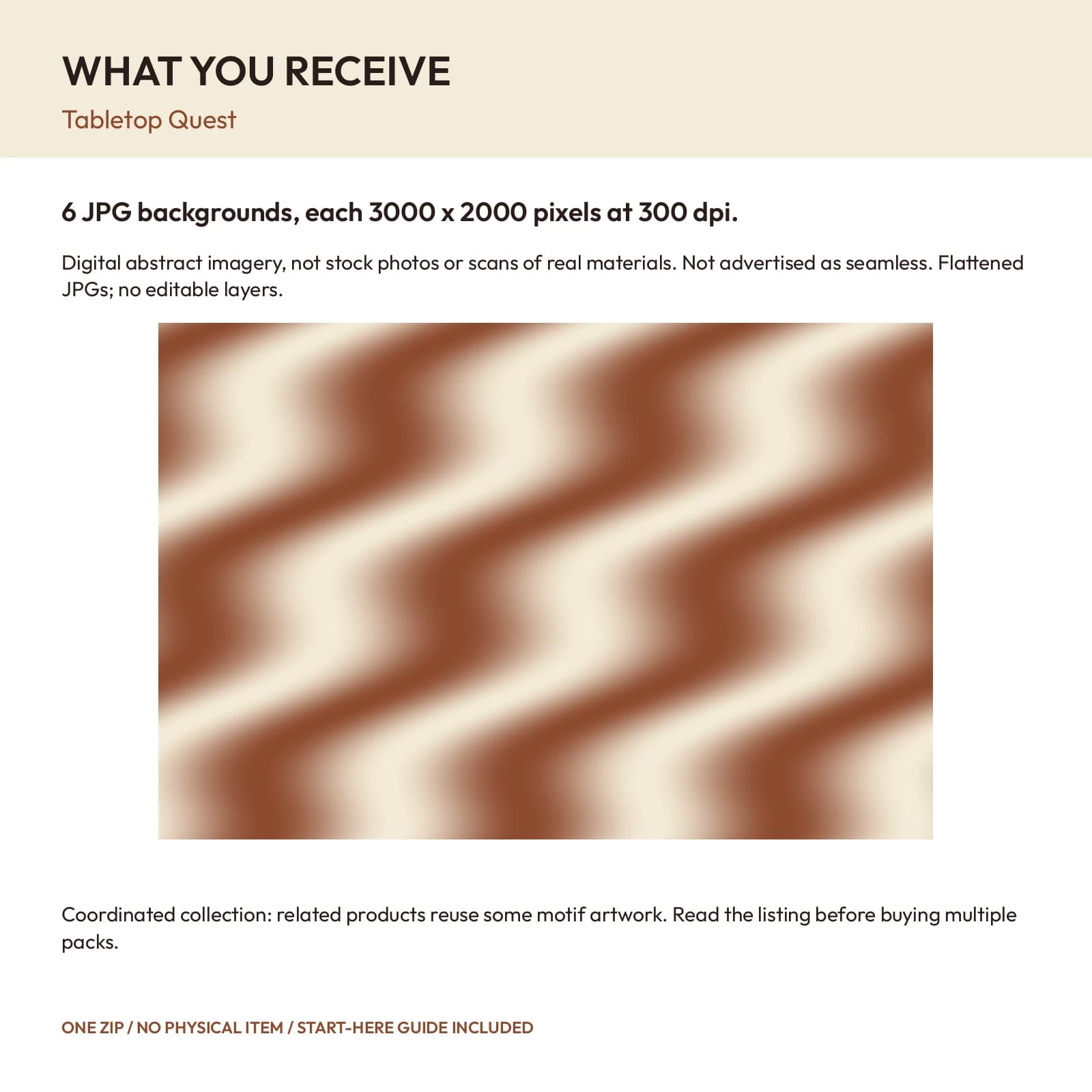 Tabletop Quest - 6 Abstract Grain Backgrounds, preview 2 of 2