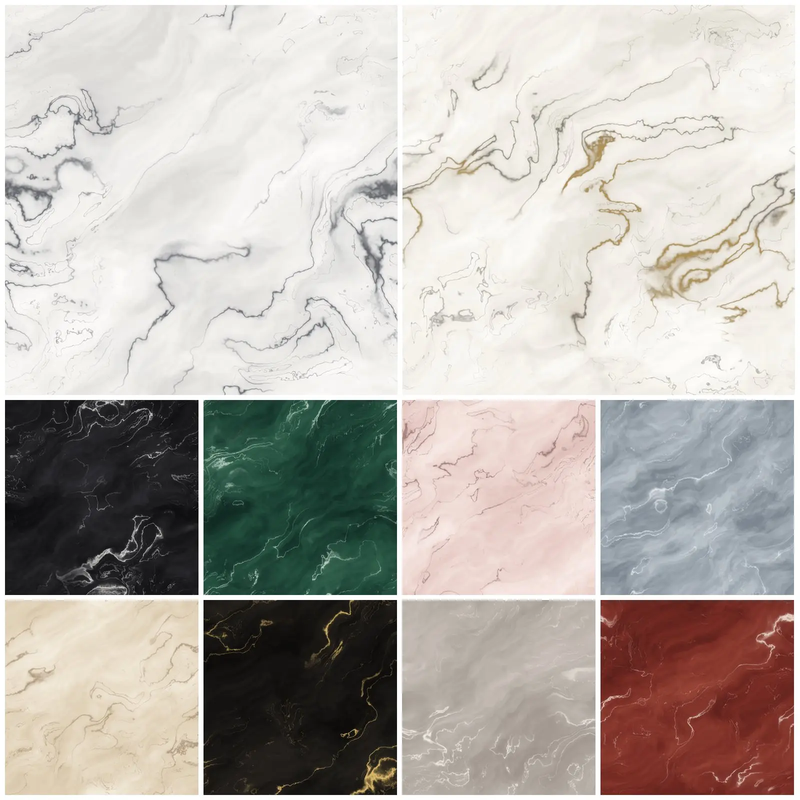 Seamless Marble Textures: 10 Digital Marble Backgrounds, JPG preview