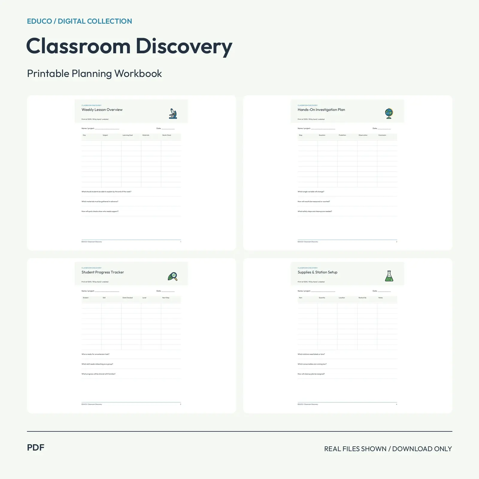 Classroom Discovery - Classroom Discovery Lesson Planner preview