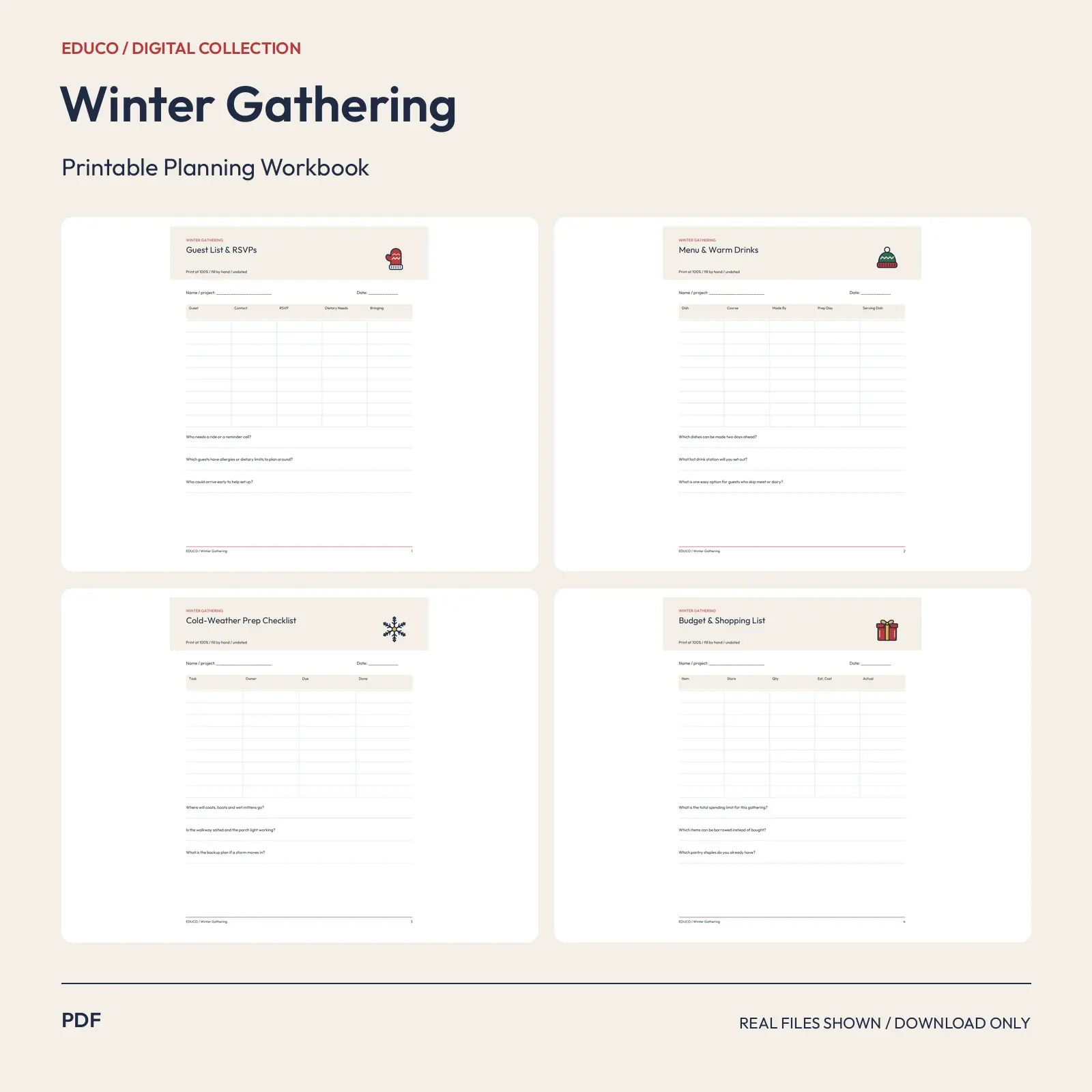 Winter Gathering - Winter Gathering Host Planner preview