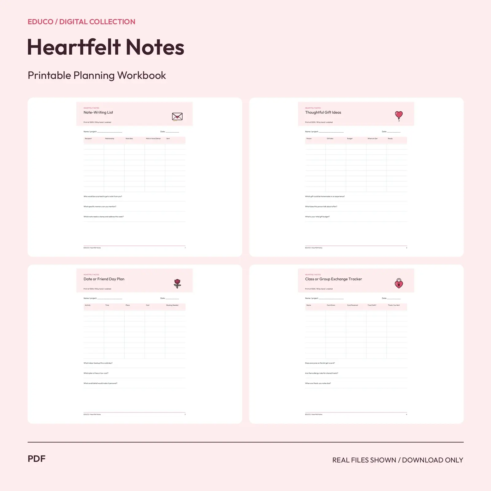 Heartfelt Notes - Heartfelt Notes Celebration Planner preview