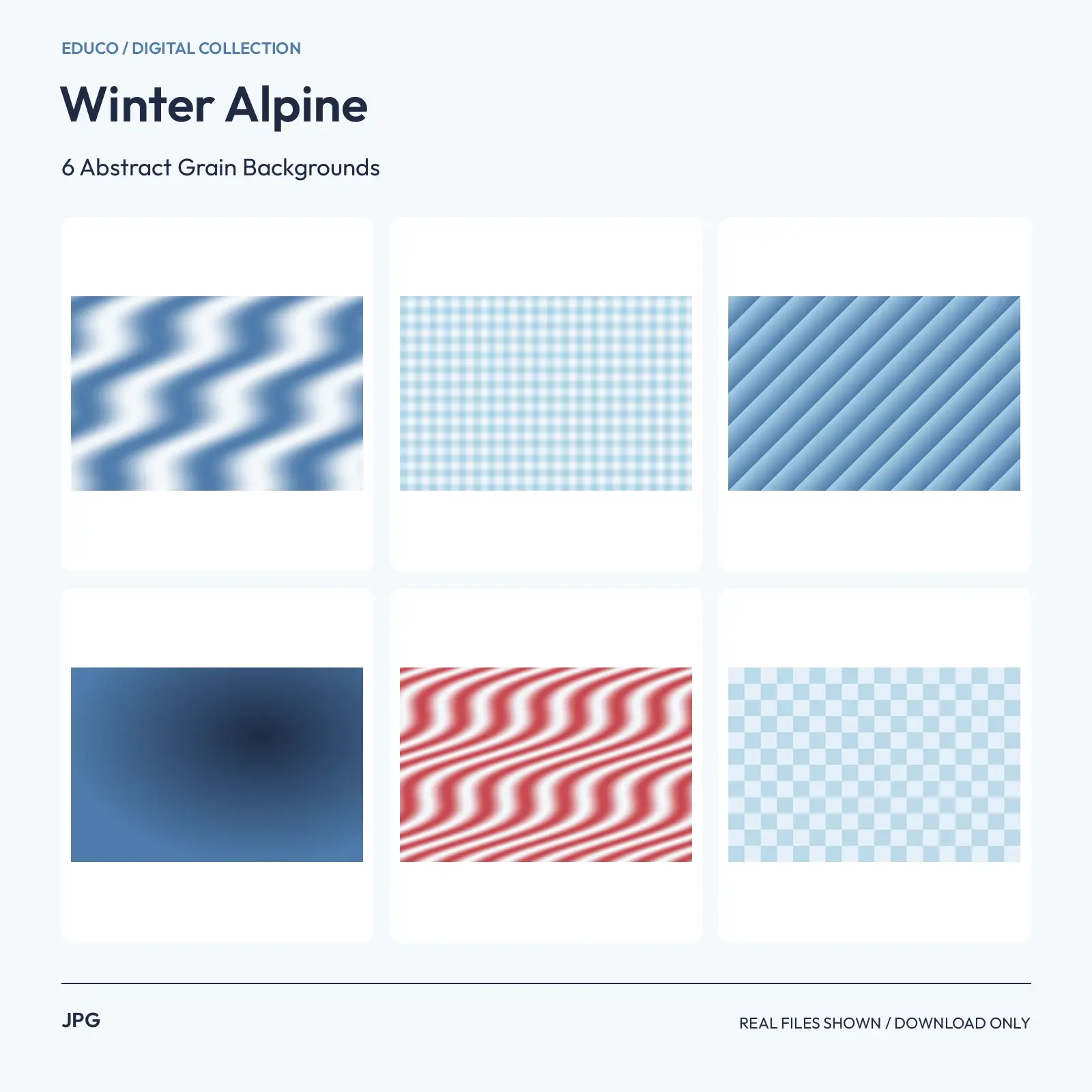 Winter Alpine - 6 Abstract Grain Backgrounds preview