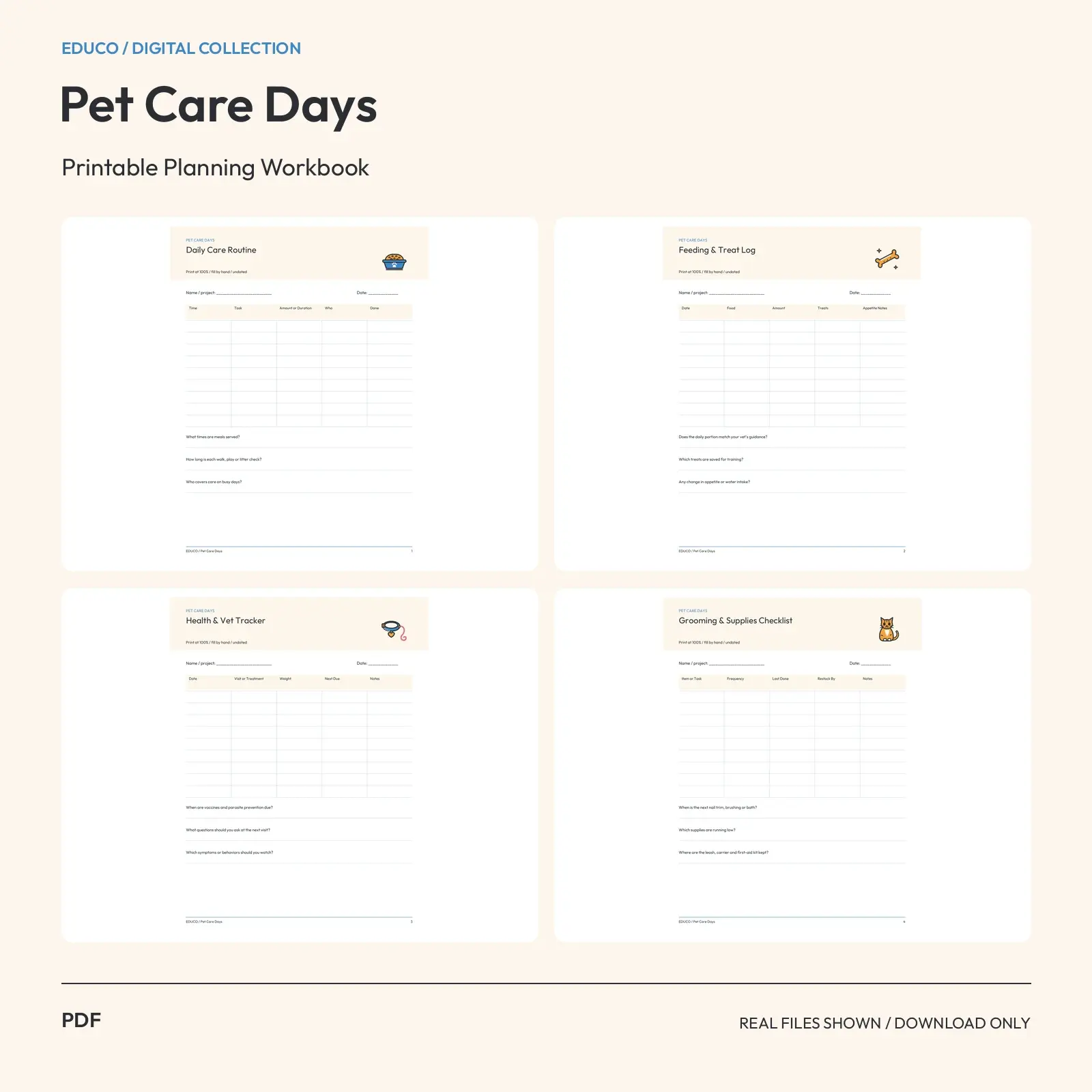 Pet Care Days - Pet Care Routine Planner preview