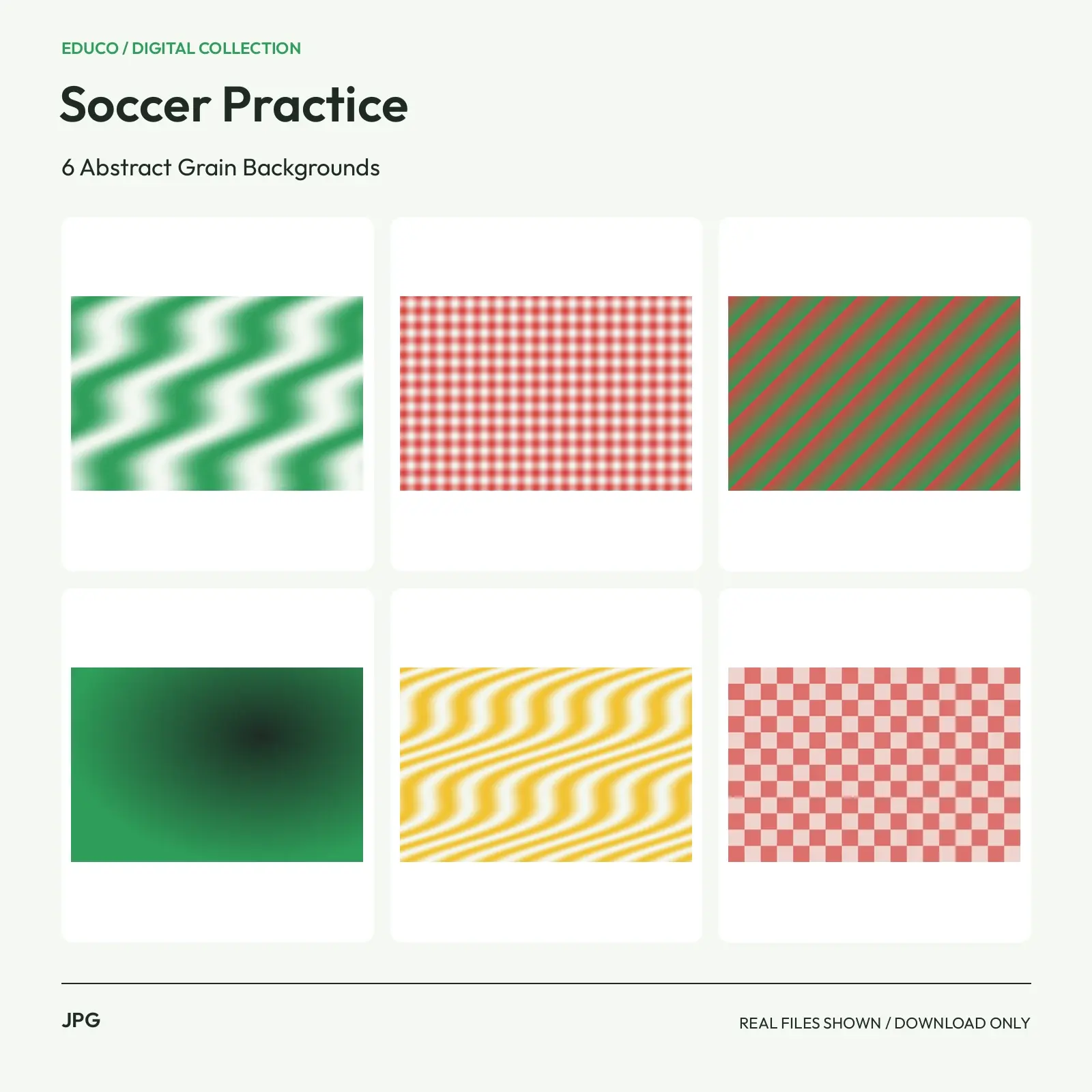 Soccer Practice - 6 Abstract Grain Backgrounds preview