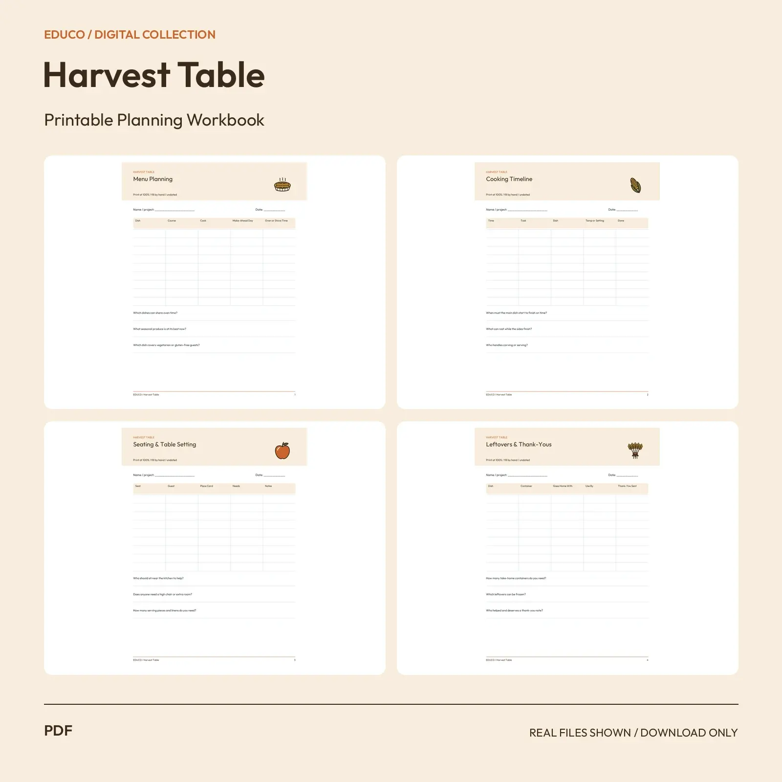 Harvest Table - Harvest Table Feast Planner preview