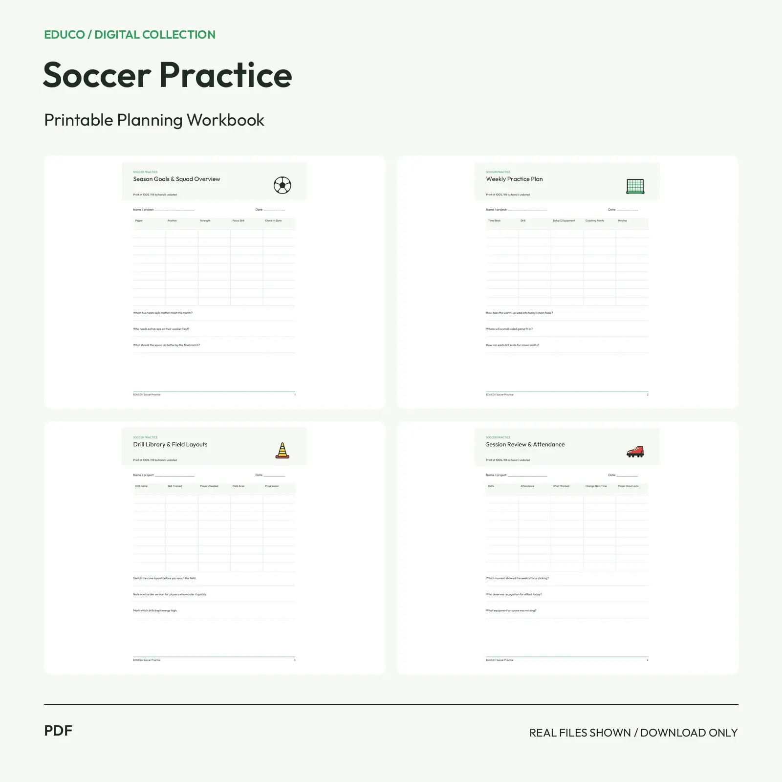 Soccer Practice - Soccer Practice Session Planner preview