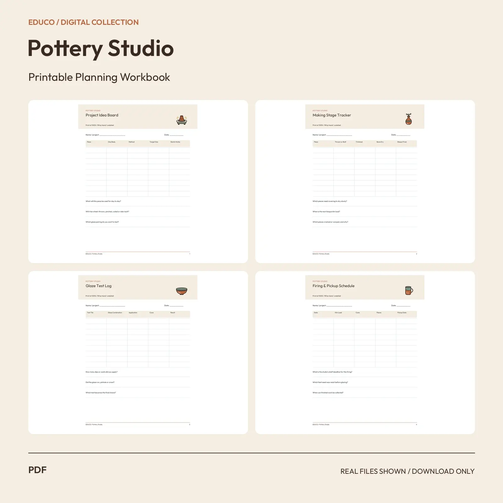 Pottery Studio - Pottery Studio Project Planner preview