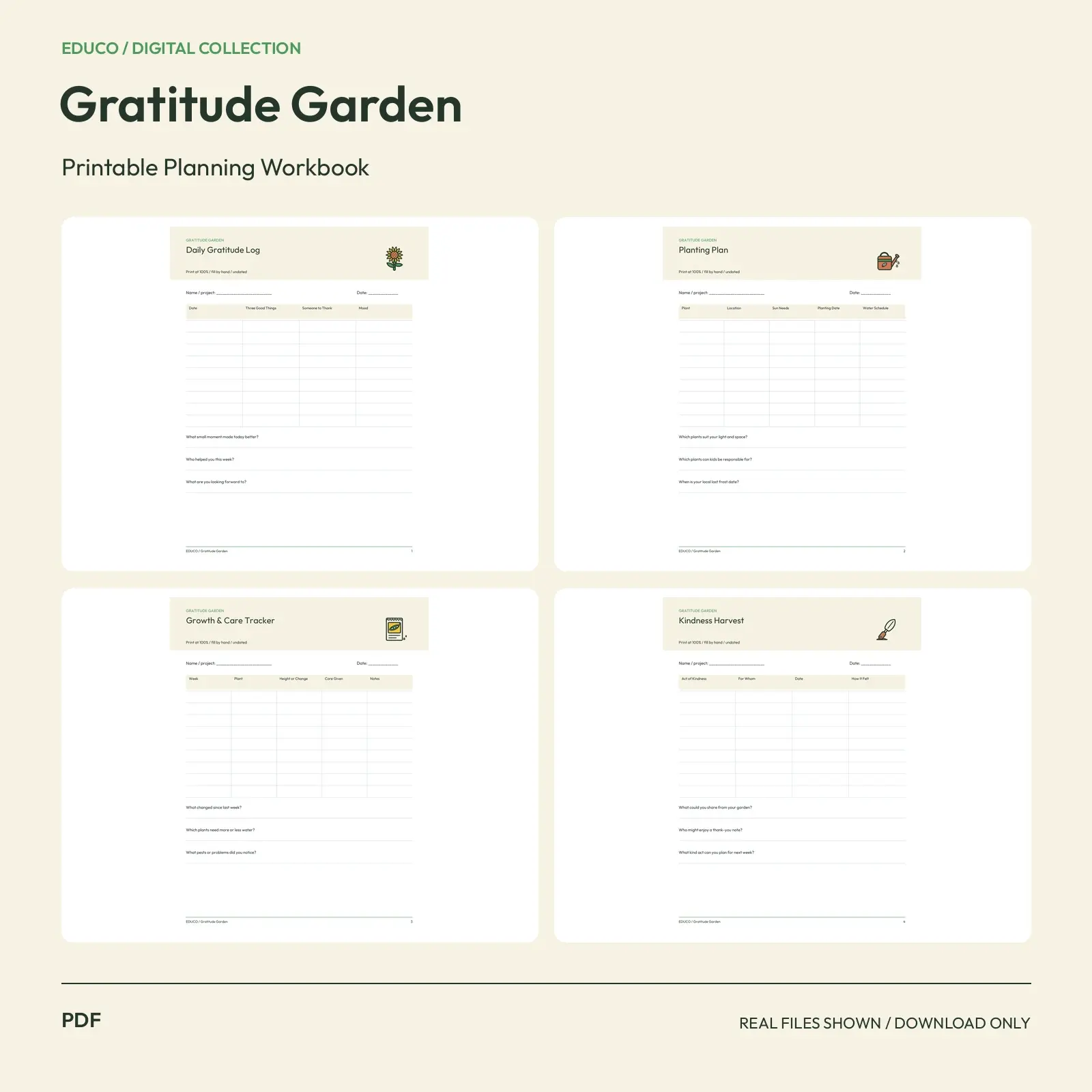 Gratitude Garden - Gratitude Garden Journal & Planting Planner preview