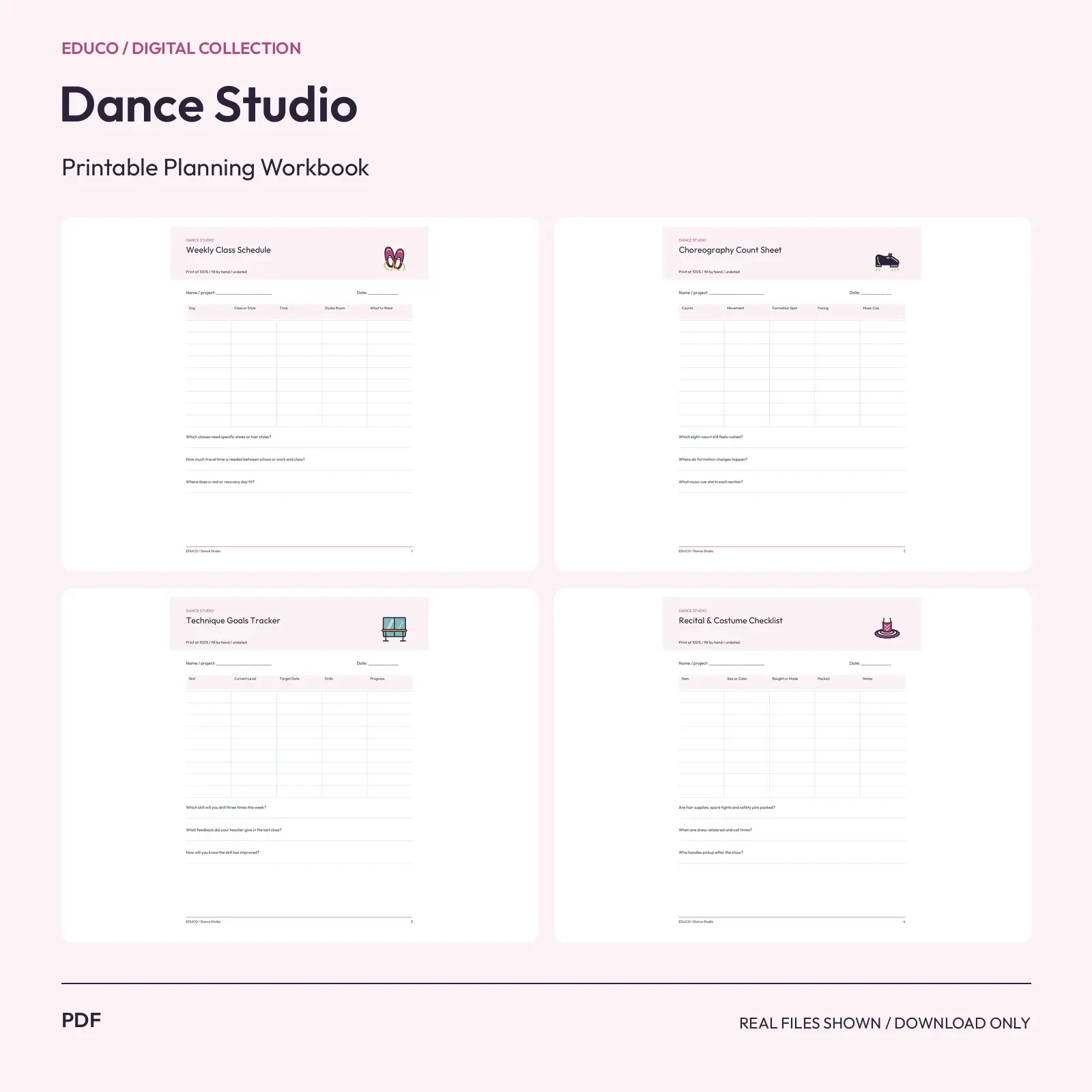Dance Studio - Dance Class & Recital Planner preview