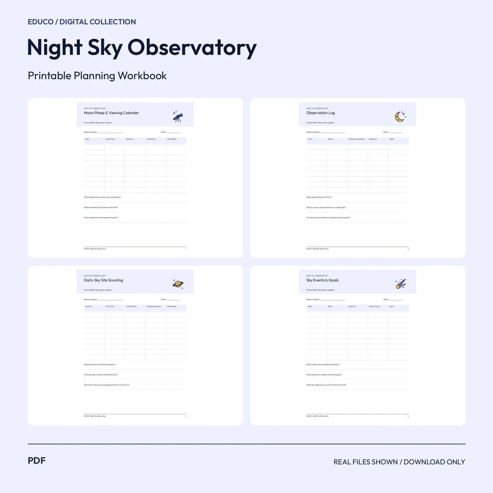 Night Sky Observatory - Stargazing Observation Planner preview