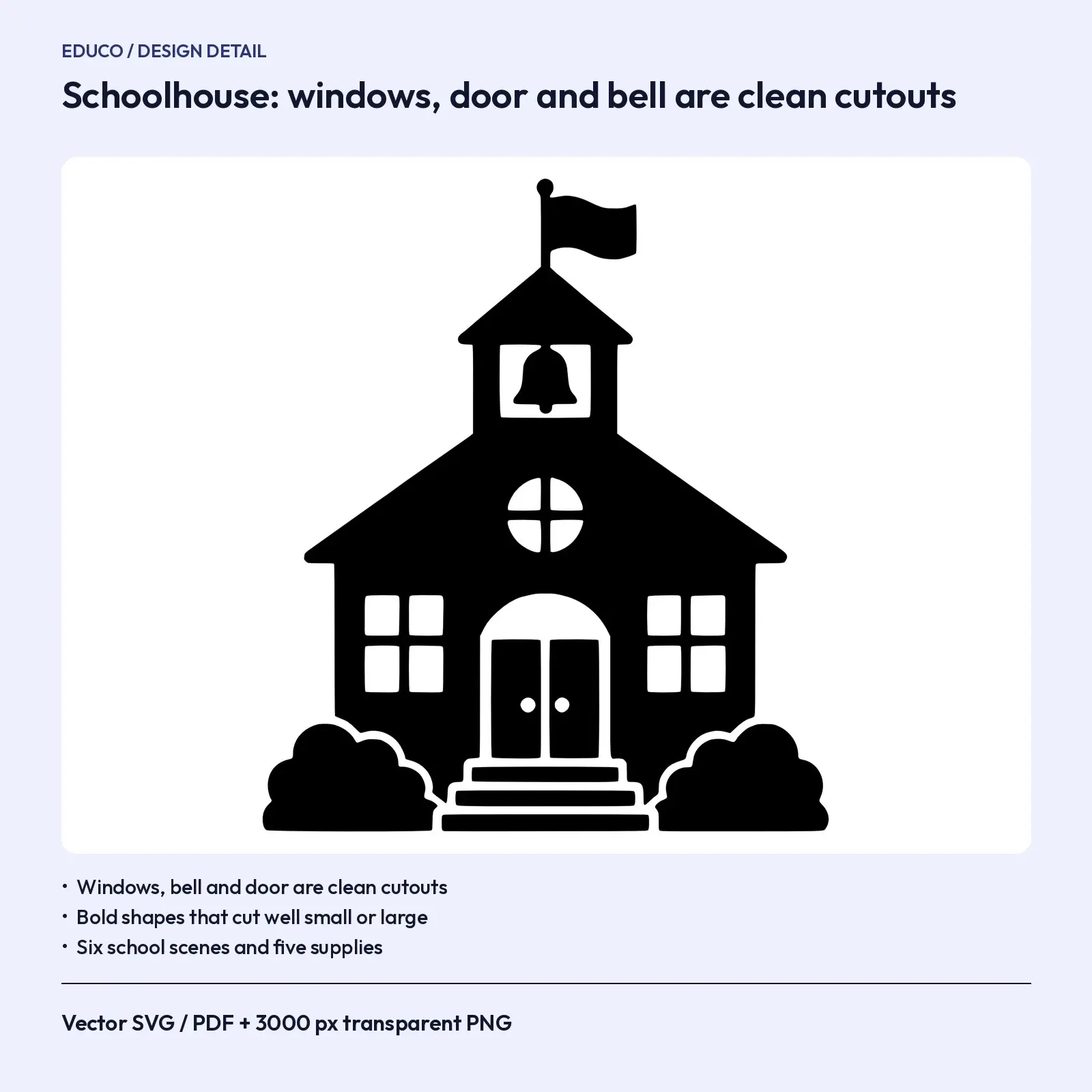 Back to School Classroom Silhouette SVG Bundle – 11 Teacher Cut Files, preview 3 of 3