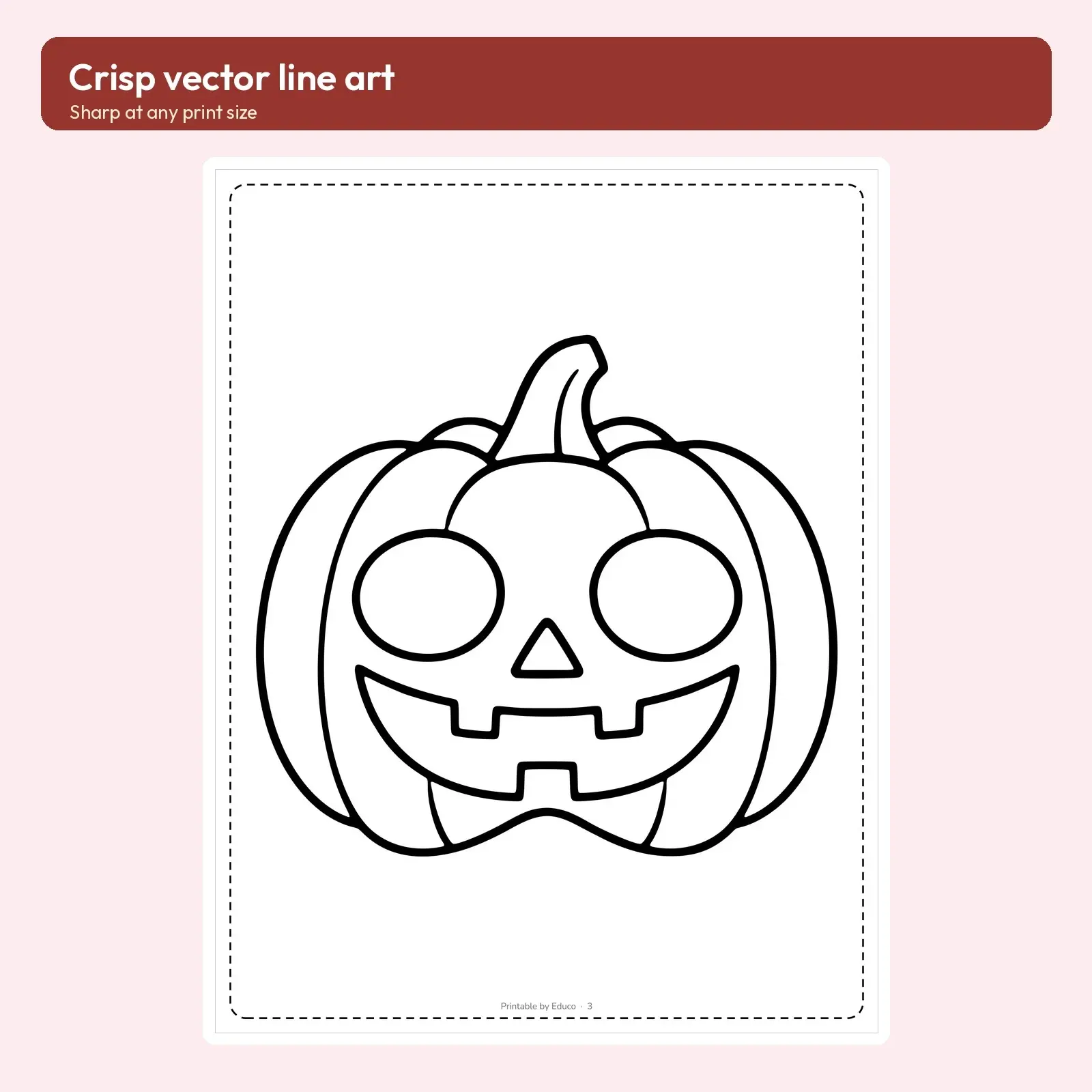 Halloween Masks and Costume Coloring Pages – 8 Printable Dress-Up Designs, preview 3 of 3