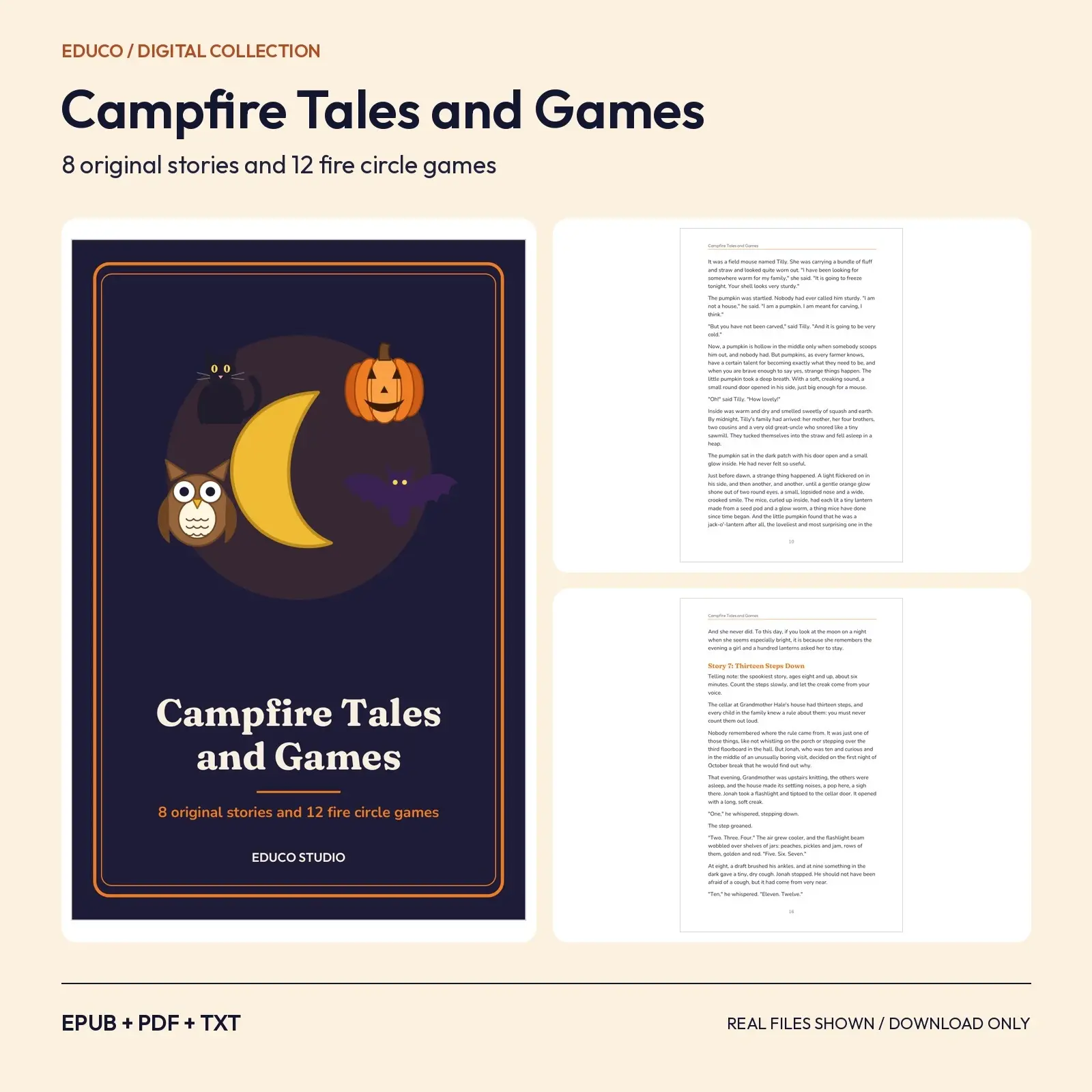 Campfire Tales and Games for Autumn Nights: 8 Original Stories and 12 Games preview