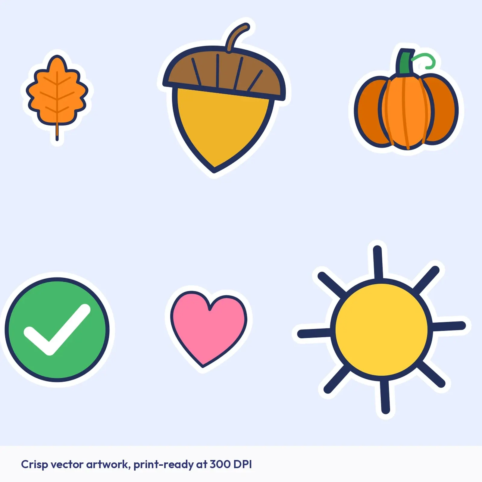 Fall Classroom Icon Stickers - 25 Pencils, Books, Apples, Buses and Trophies for Teachers, Cut SVG, preview 3 of 4