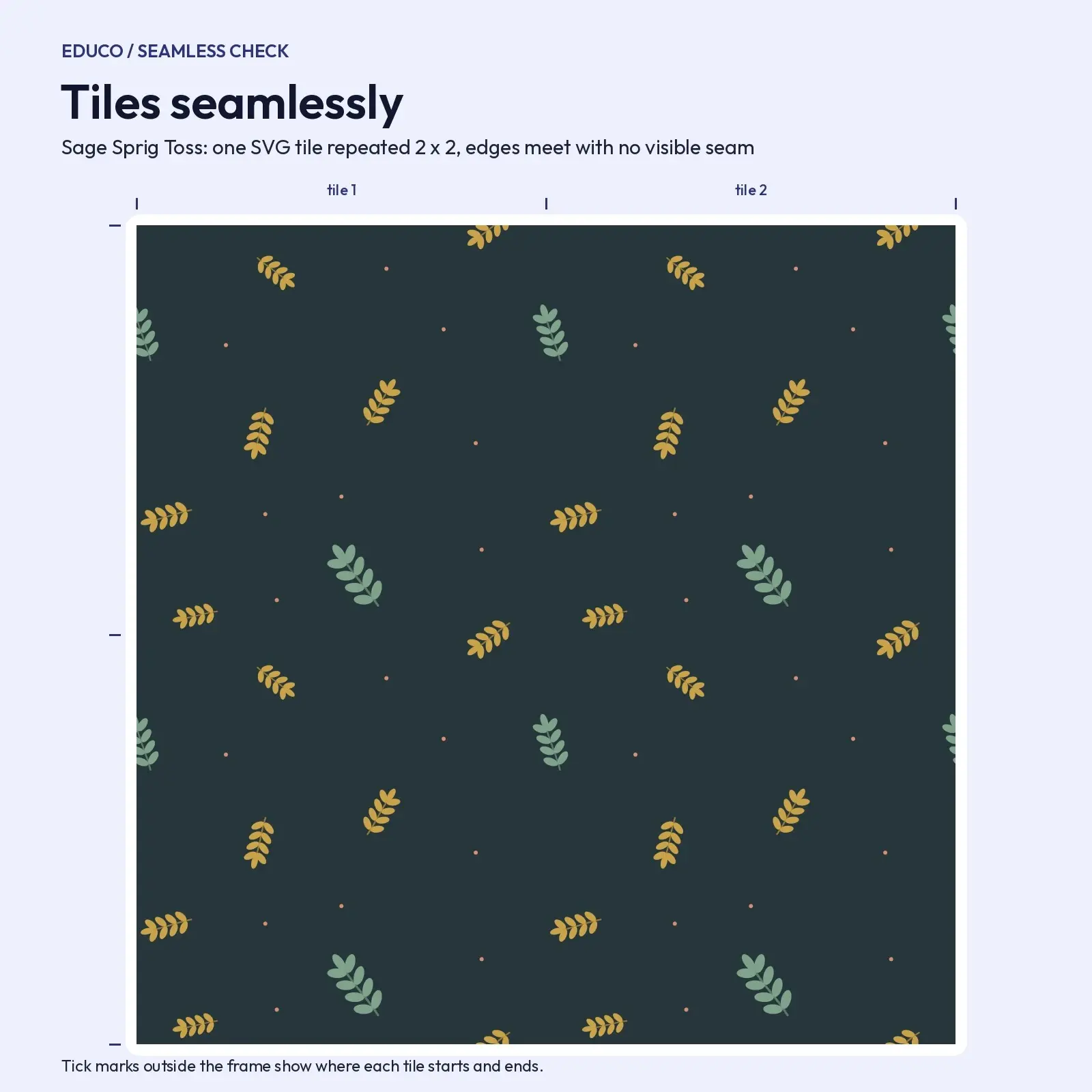 Apothecary Herb Ditsy Seamless Papers - 12 Botanical Patterns in Sage, Plum and Gold, preview 3 of 4
