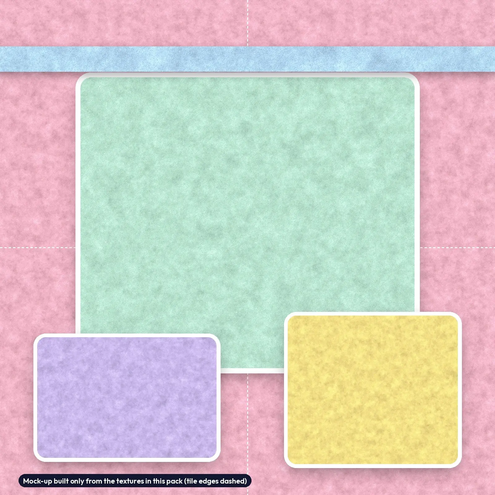 Soft Felt and Fleece Textures - 6 Seamless Pastel Fabric Backgrounds, 4096px, preview 4 of 4