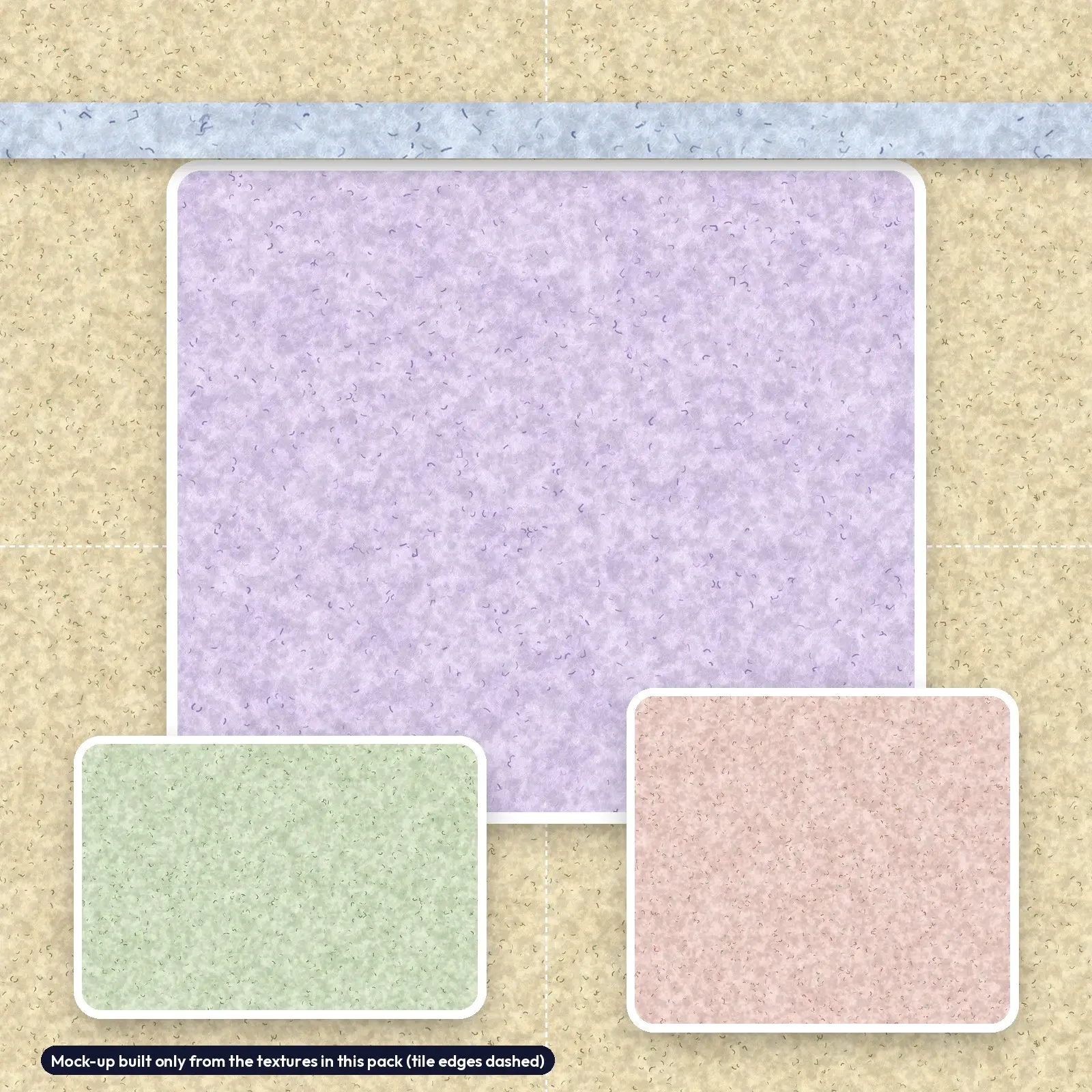 Handmade Herb-Fleck Paper Textures - 6 Seamless Botanical Paper Backgrounds, preview 4 of 4