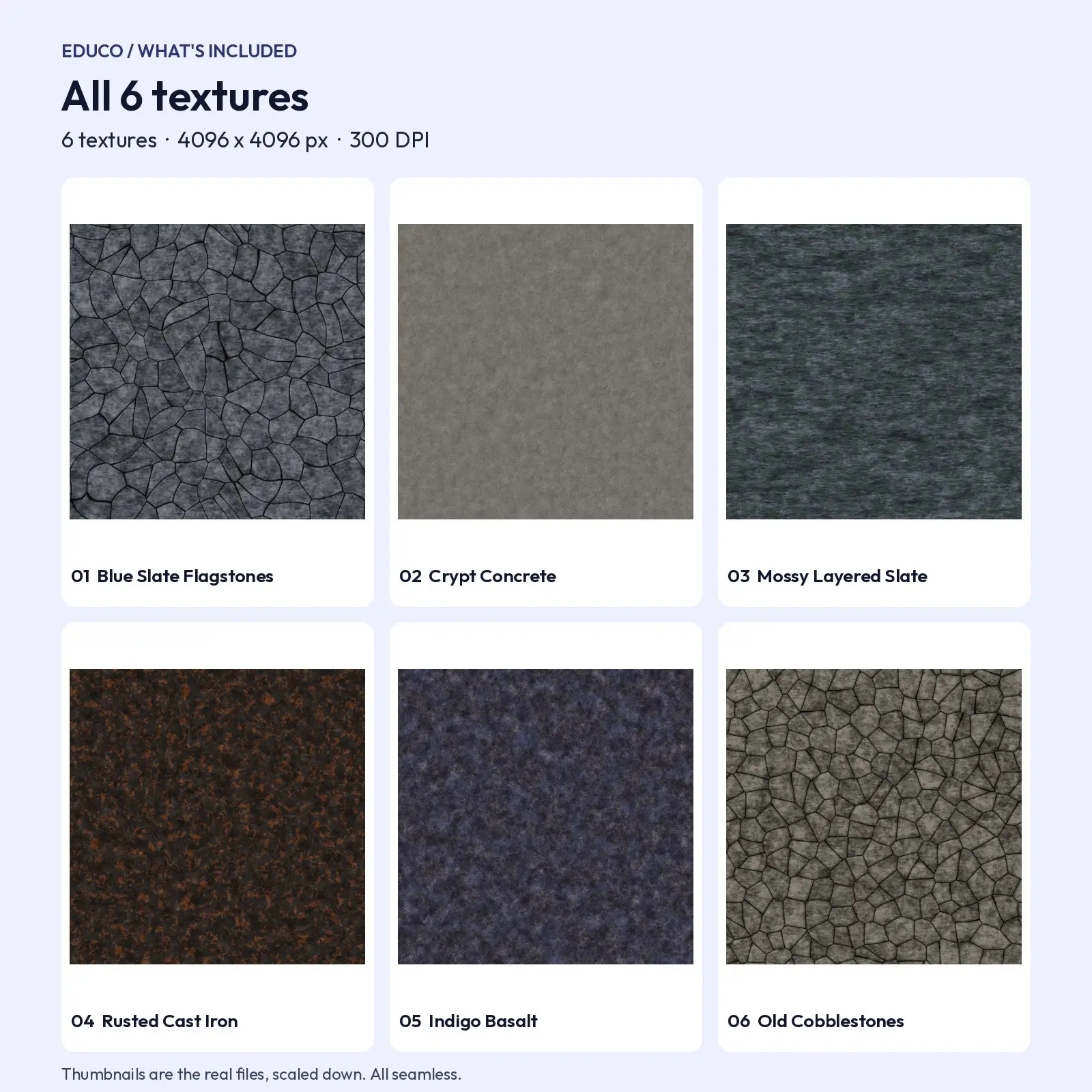 Cauldron Slate, Iron and Stone Textures - 6 Seamless Dark Witchy Backgrounds, preview 2 of 4