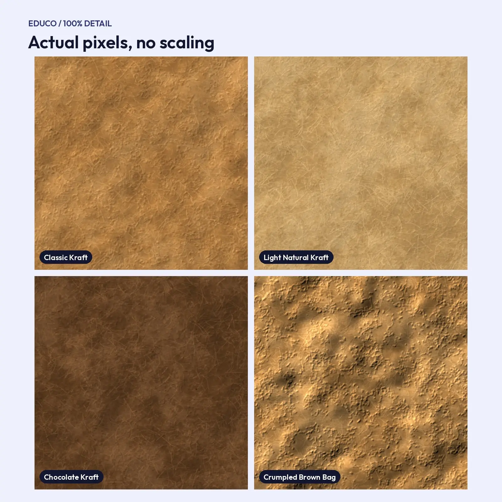 Kraft Paper Pumpkin-Patch Textures - 6 Seamless 4096px Brown Paper Backgrounds, preview 3 of 4