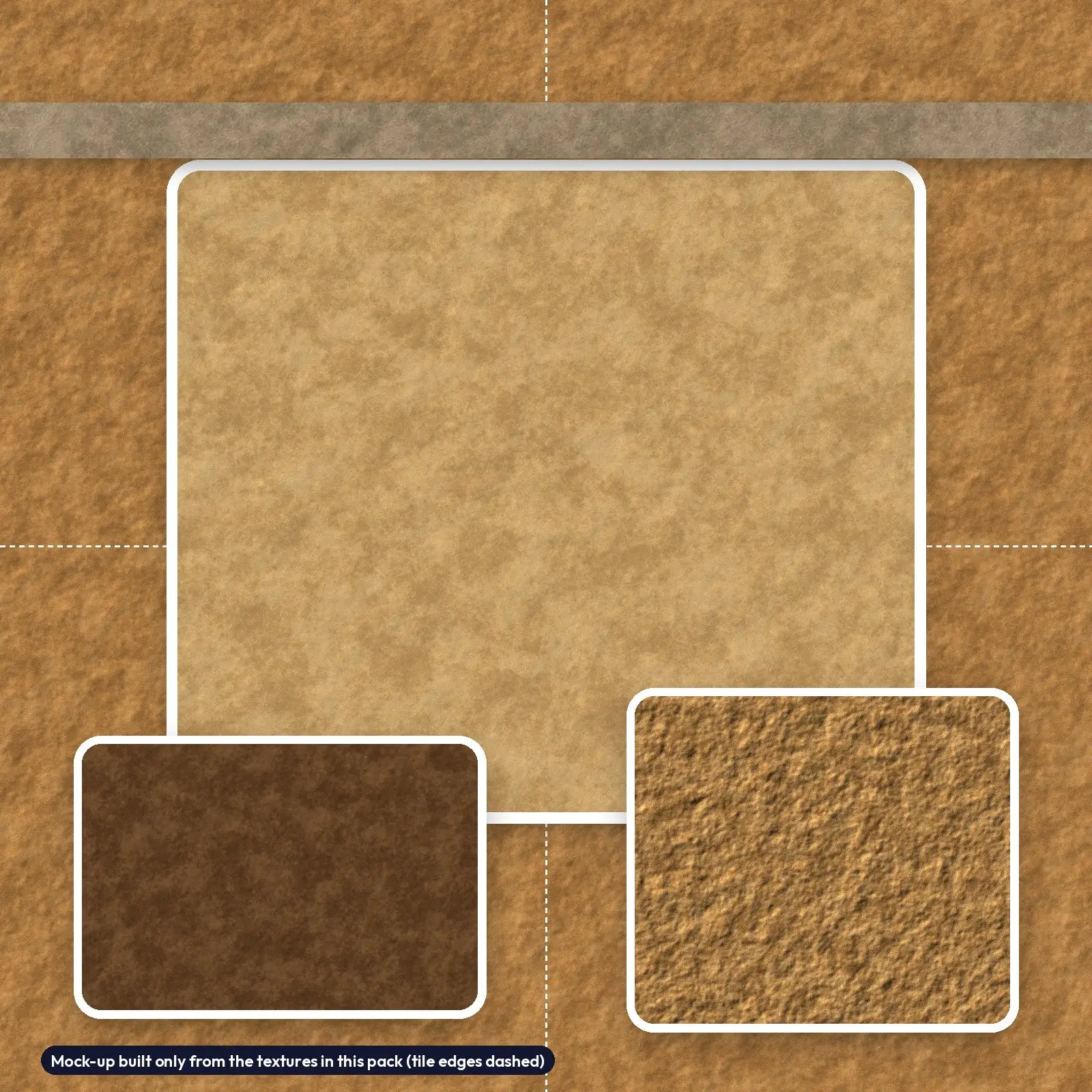 Kraft Paper Pumpkin-Patch Textures - 6 Seamless 4096px Brown Paper Backgrounds, preview 4 of 4