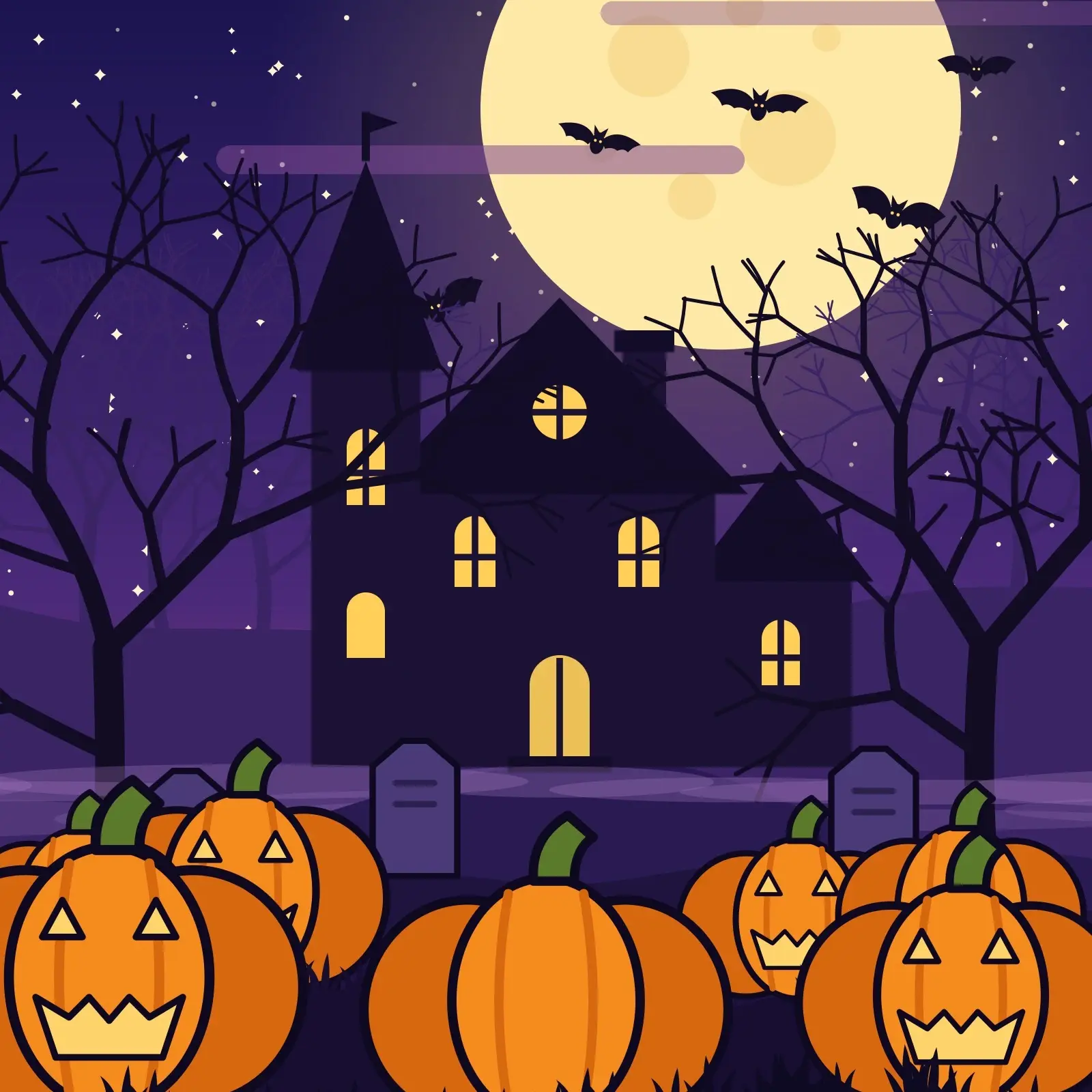 Haunted Hill Moonrise Wallpapers - 9 Phone, Tablet and Desktop Backgrounds preview