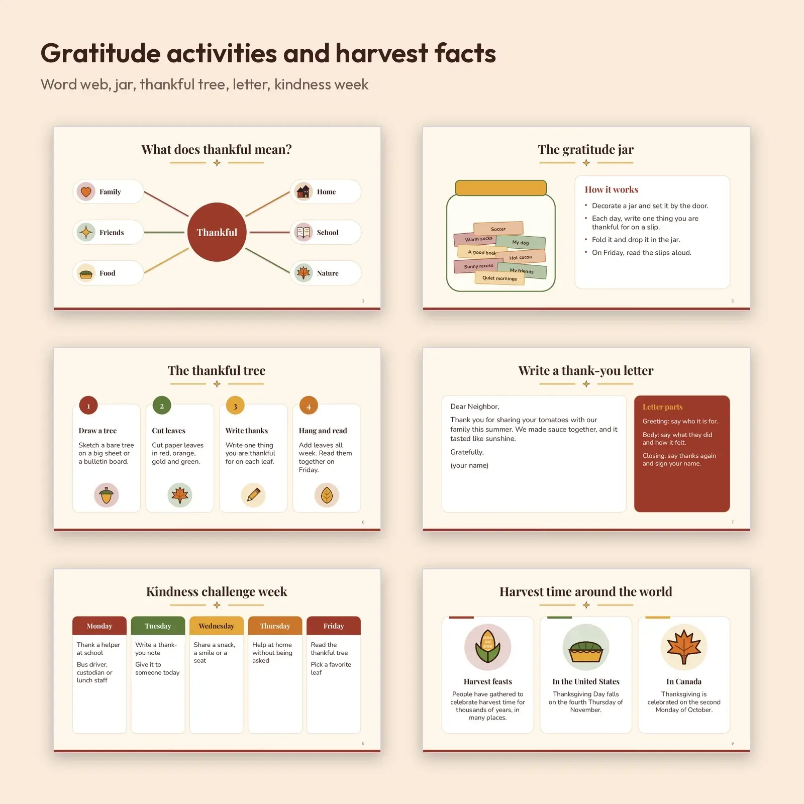 Thanksgiving Gratitude Classroom Presentation – 16 Slides with Activities and Discussion Questions, preview 2 of 4