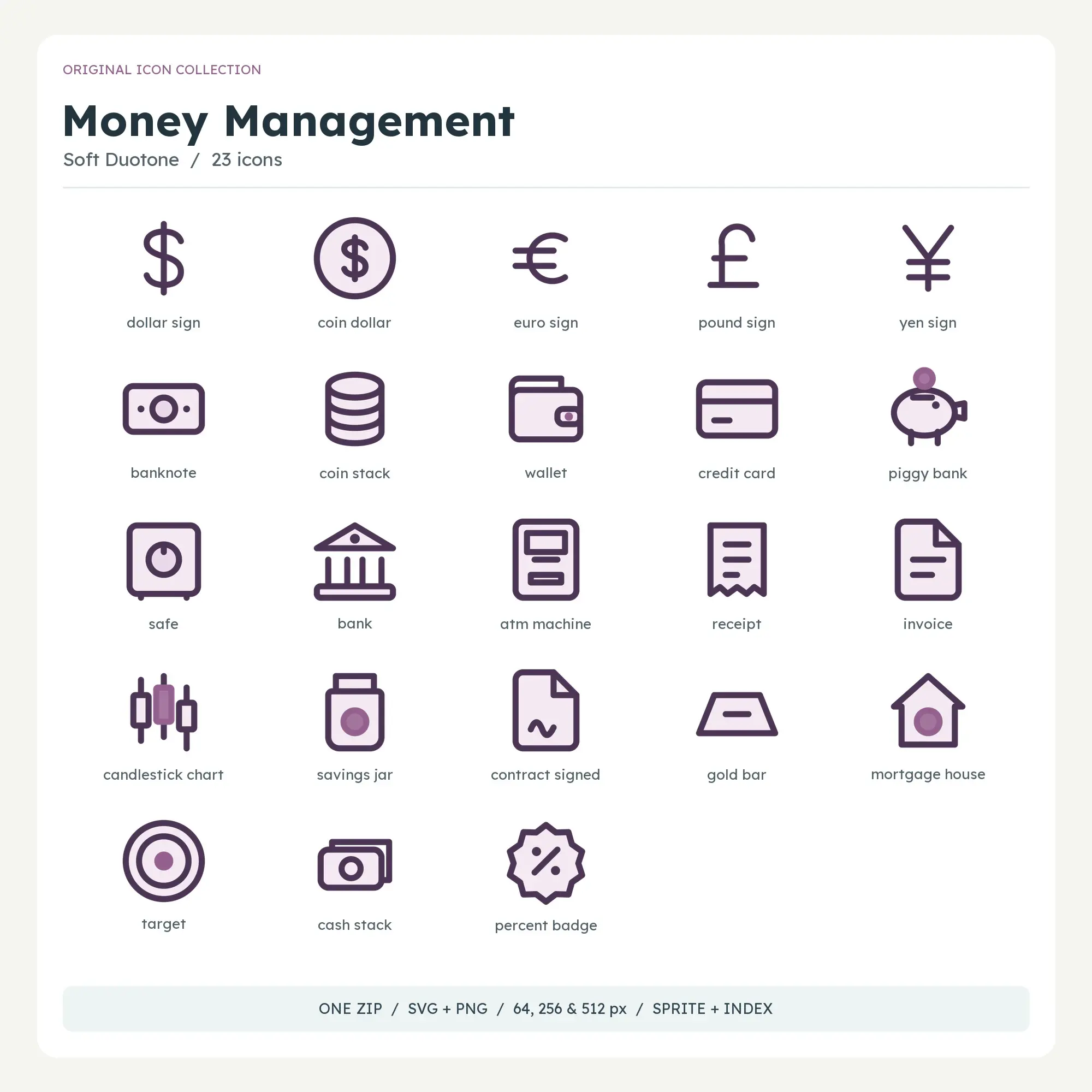 Money Management Icons - Soft Duotone preview