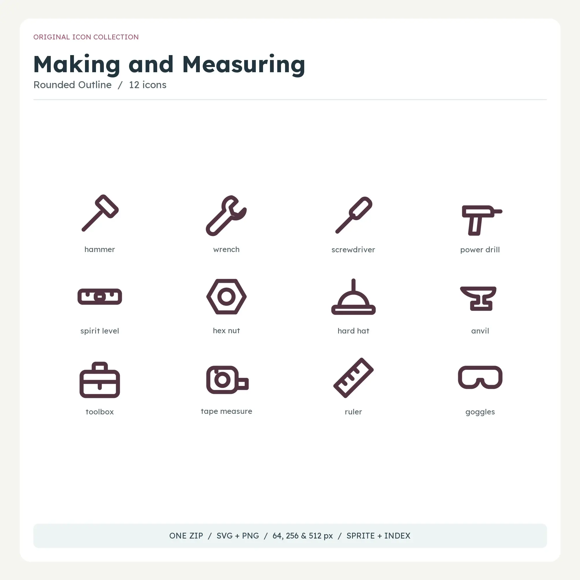 Making and Measuring Icons - Rounded Outline preview